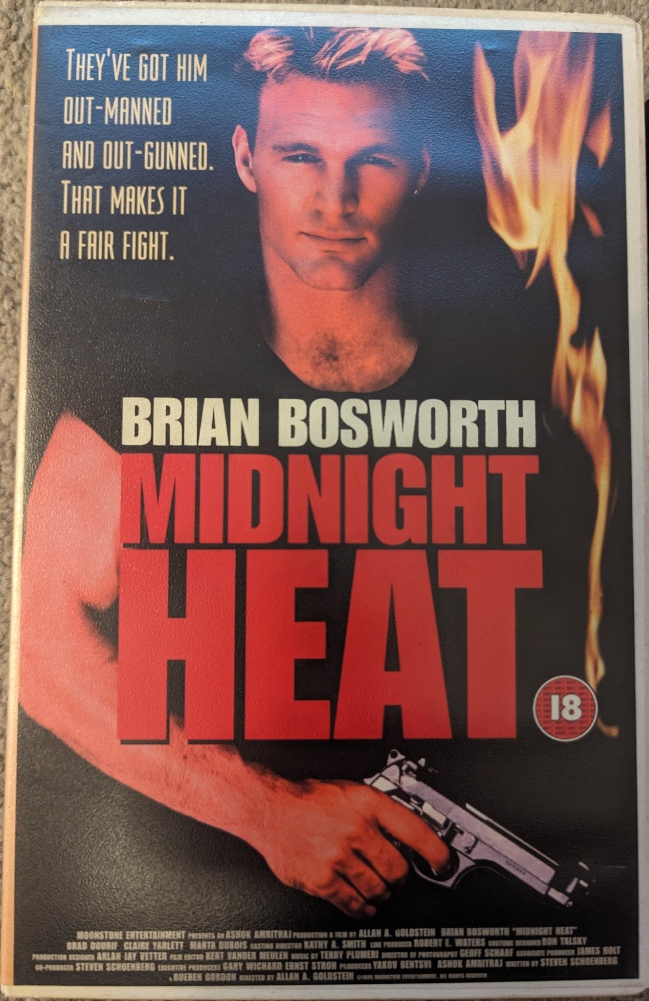 Midnight Heat (1996) VHS Video Ex Rental - Flippin Retro Video Shop