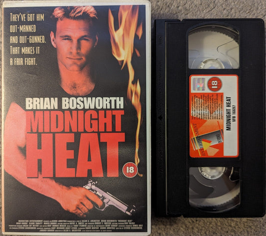 Midnight Heat (1996) VHS Video Ex Rental - Flippin Retro Video Shop