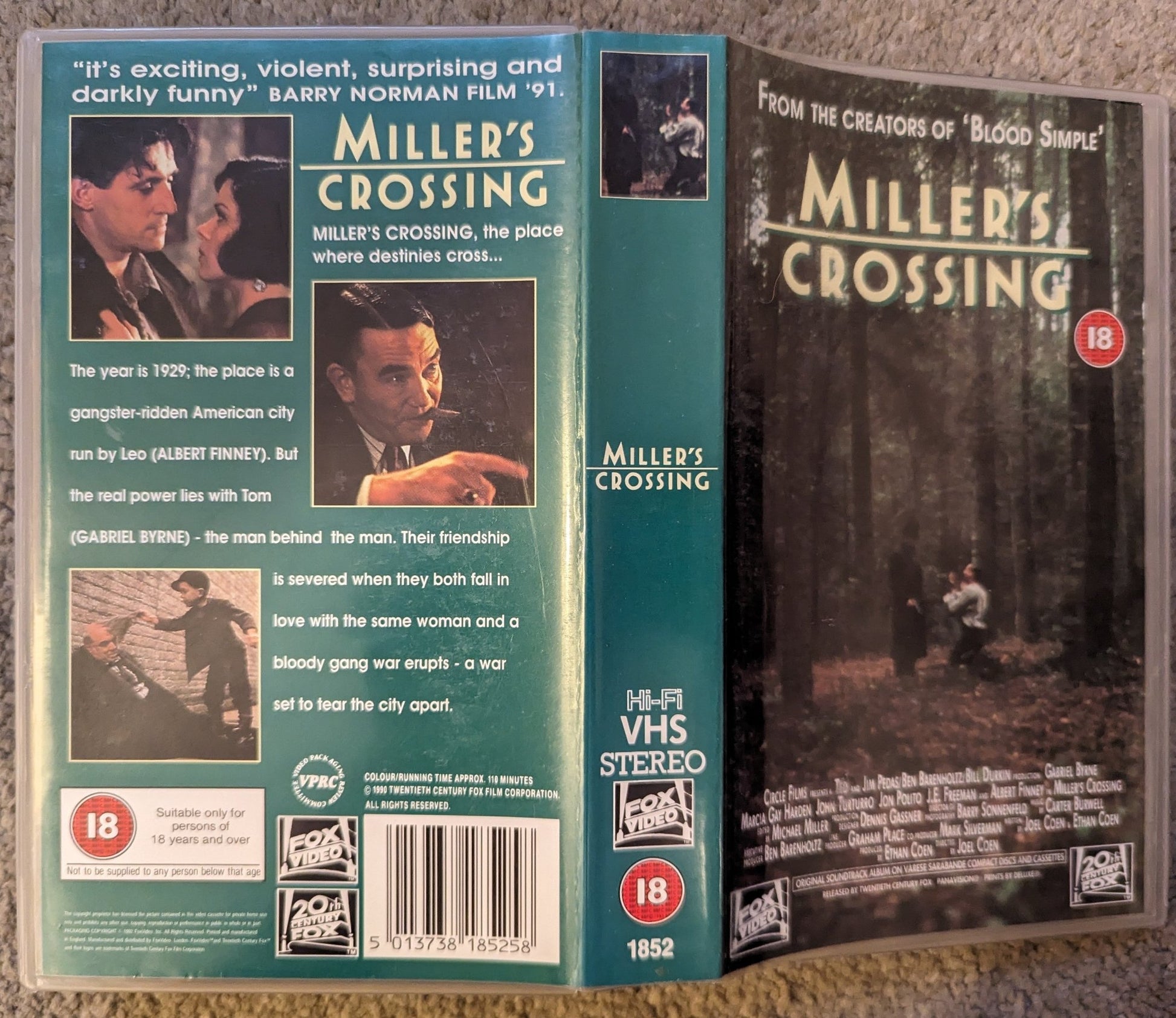 Millers Crossing (1990) VHS Video - Flippin Retro Video Shop