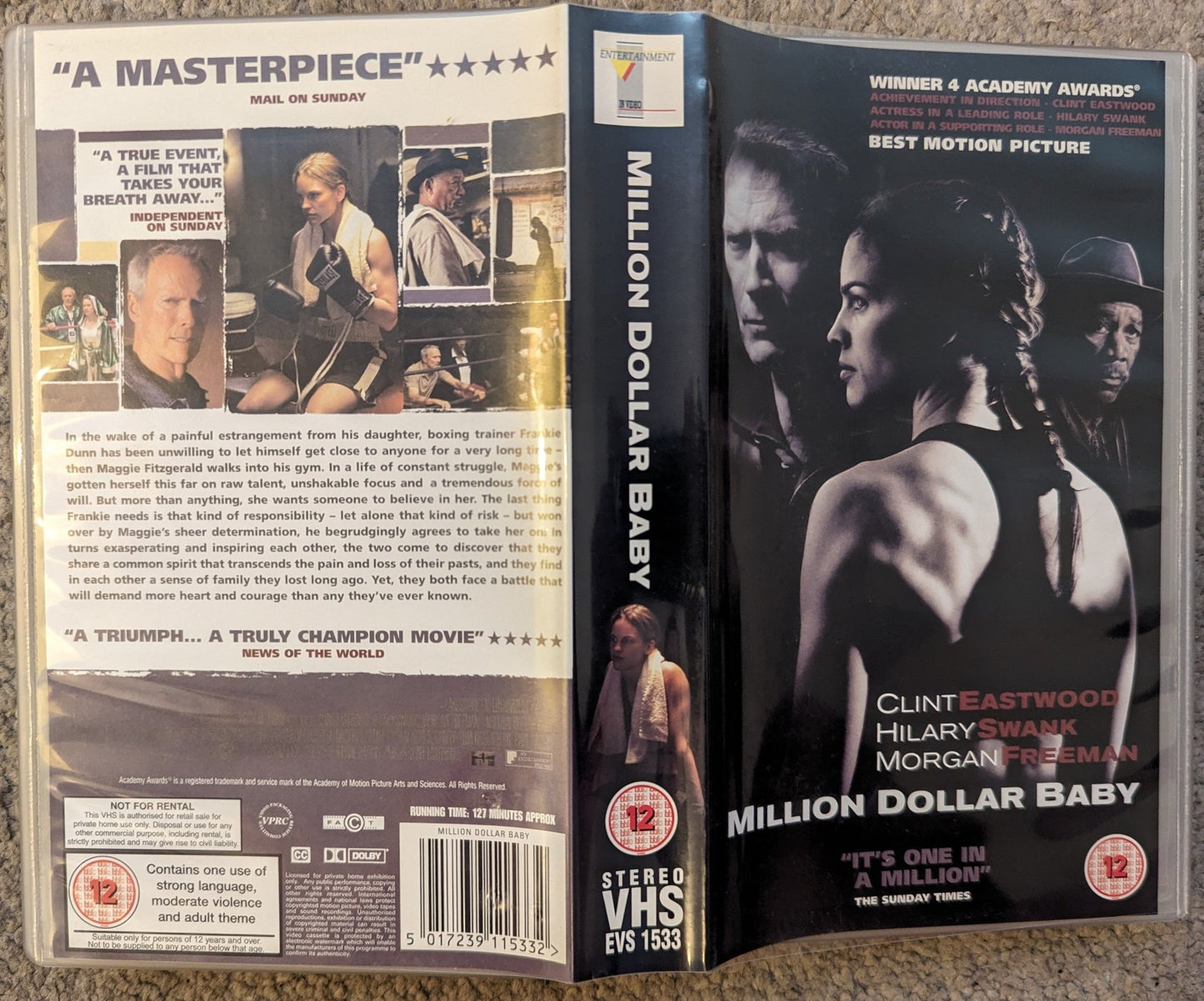 Million Dollar Baby (2004) VHS Video - Flippin Retro Video Shop