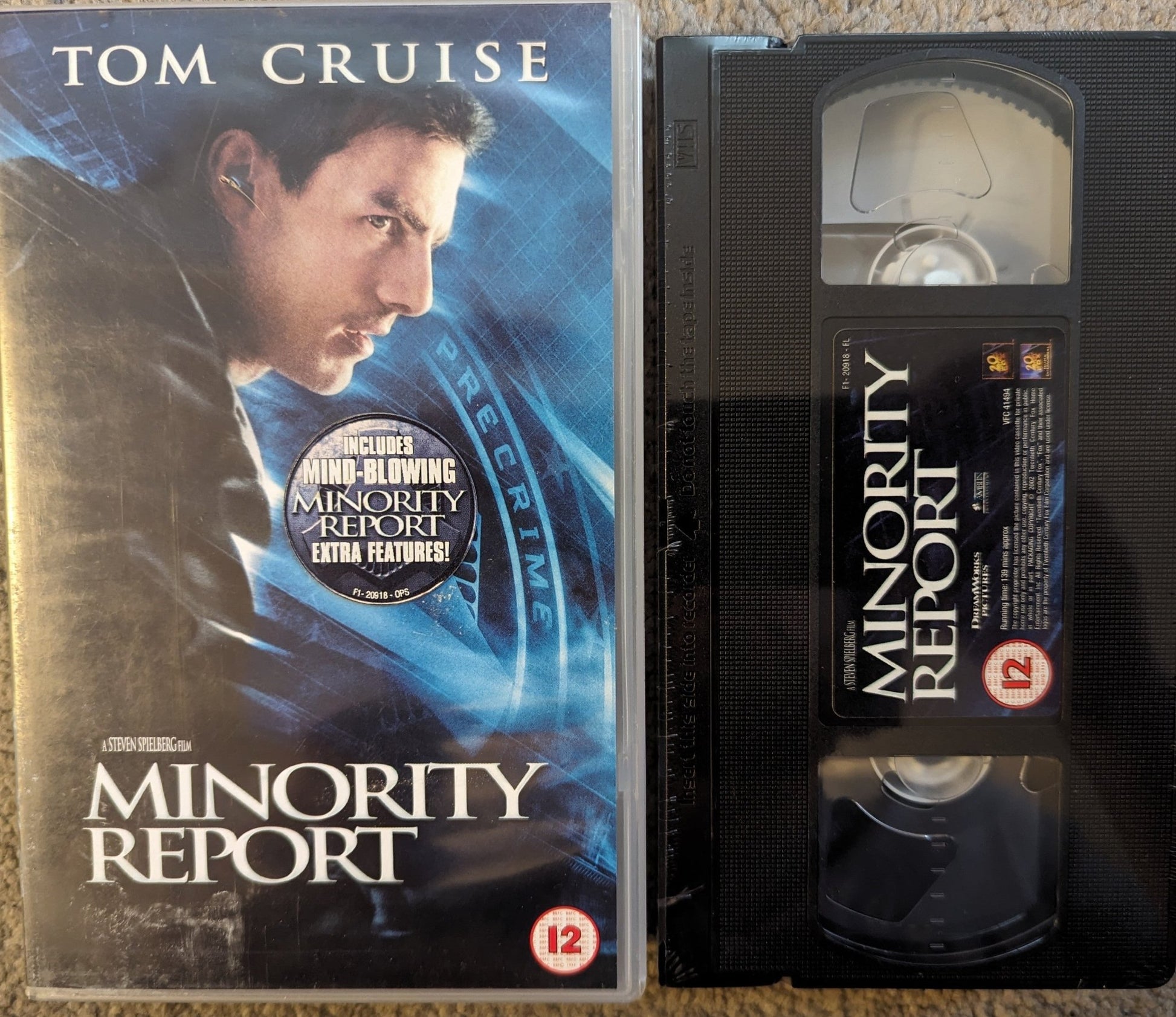 Minority Report (2002) VHS Video *Sealed* - Flippin Retro Video Shop