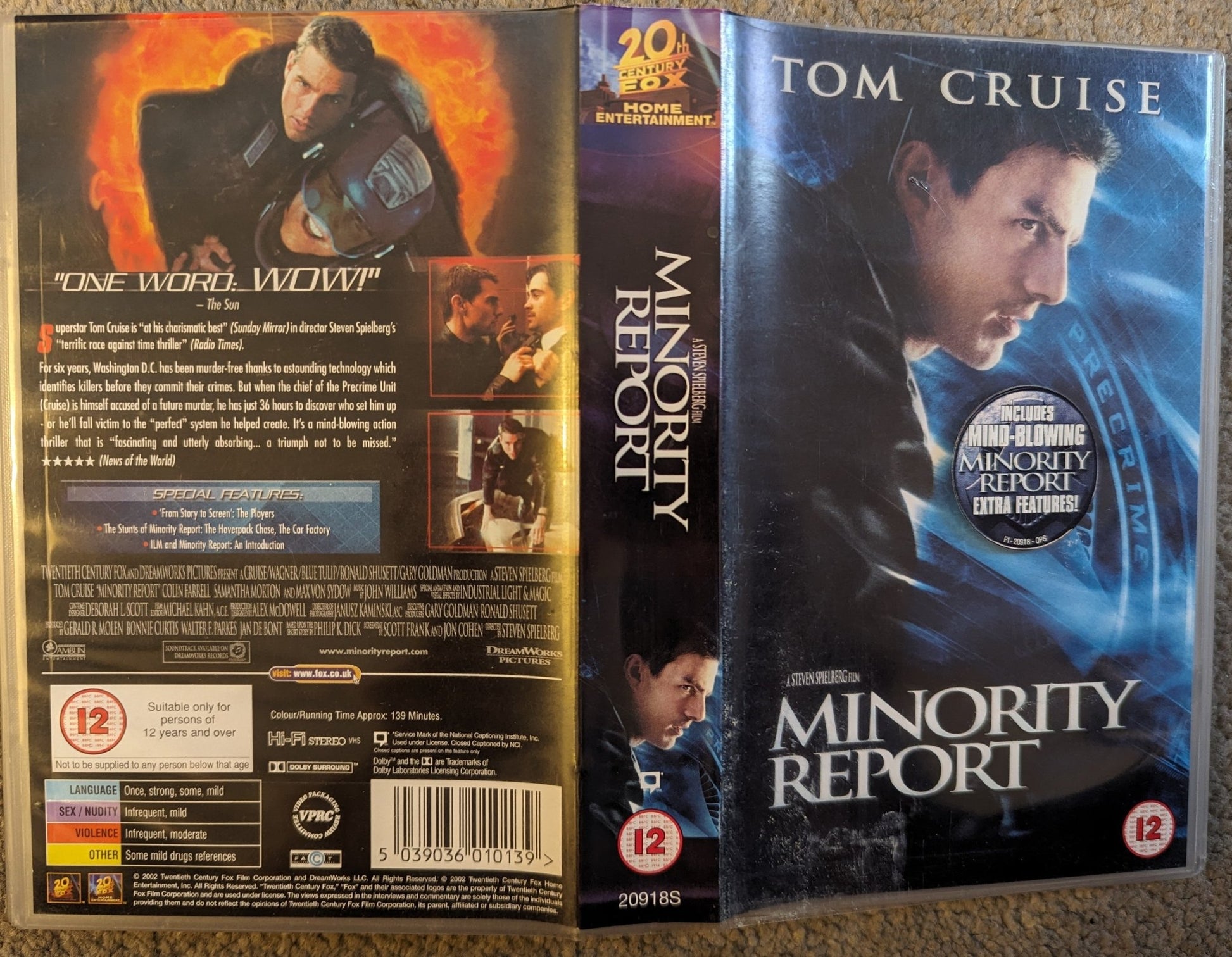 Minority Report (2002) VHS Video *Sealed* - Flippin Retro Video Shop