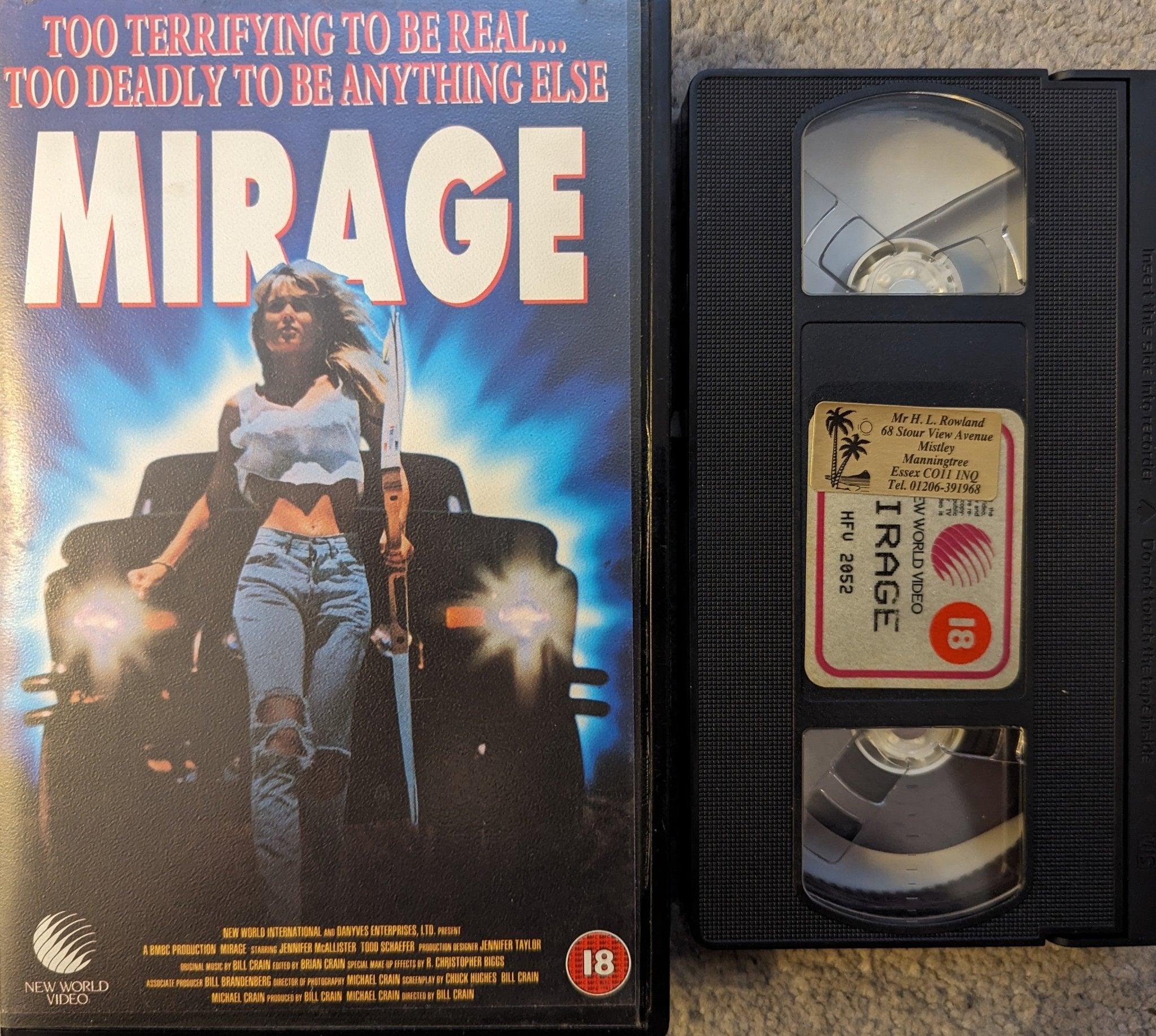 mirage-1990-vhs-video-ex-