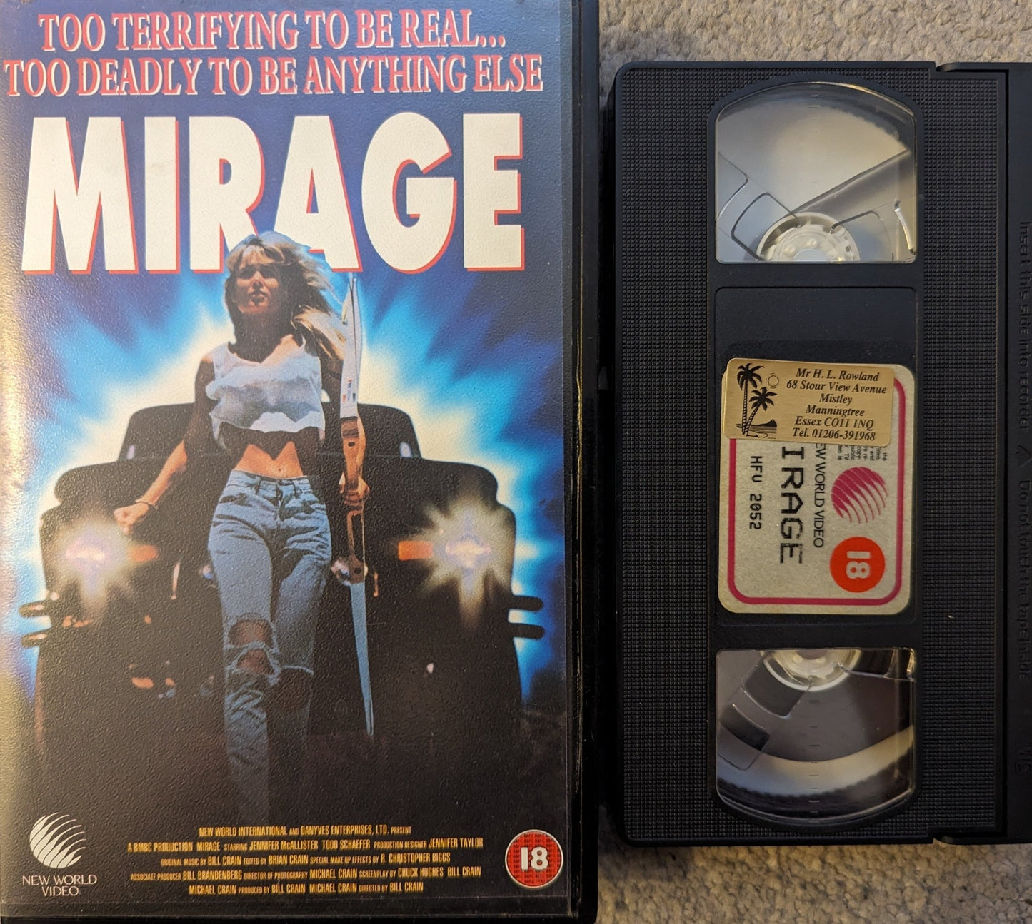 Mirage (1990) VHS Video Ex Rental - Flippin Retro Video Shop