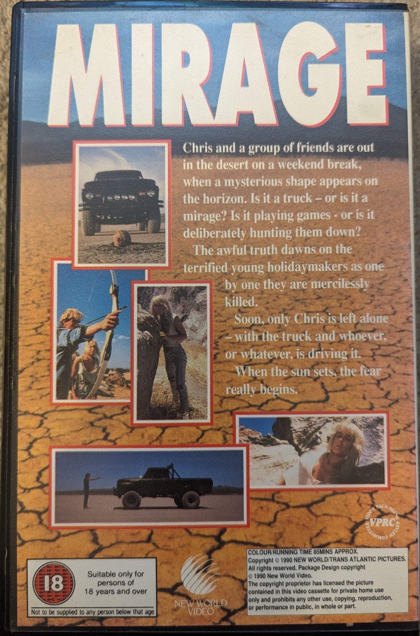 Mirage (1990) VHS Video Ex Rental - Flippin Retro Video Shop