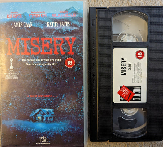 Misery (1990) VHS Video Cinema Club - Flippin Retro Video Shop