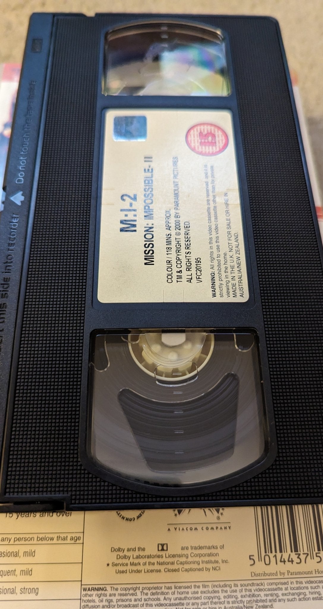 Mission Impossible (2000) VHS Video Ex Rental - Flippin Retro Video Shop