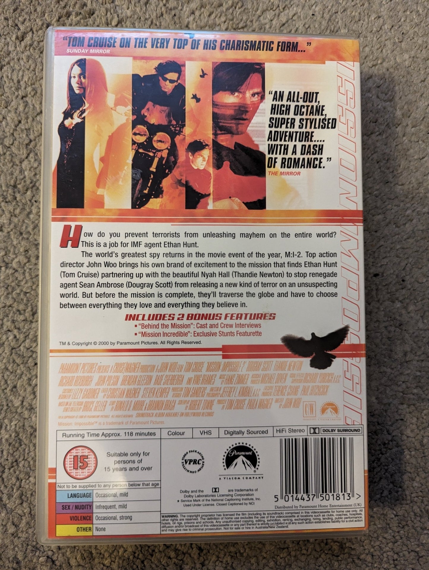 Mission Impossible (2000) VHS Video Ex Rental - Flippin Retro Video Shop