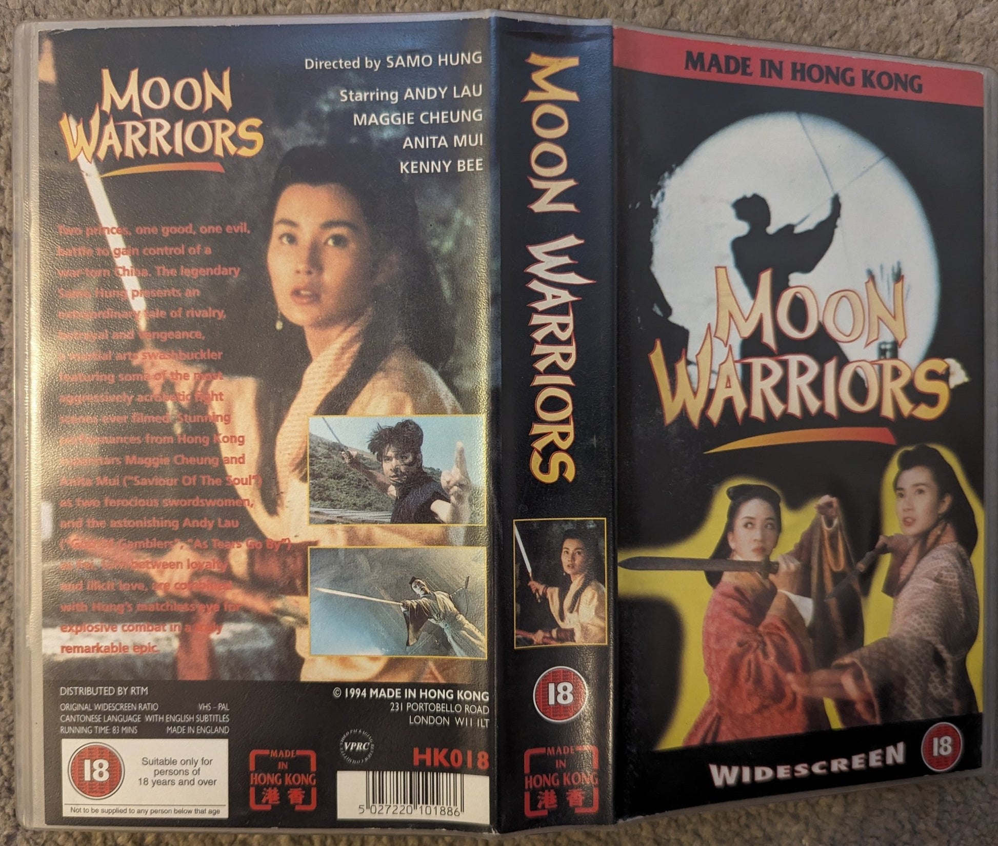 Moon Warriors (1992) VHS Video Wide - screen - Flippin Retro Video Shop