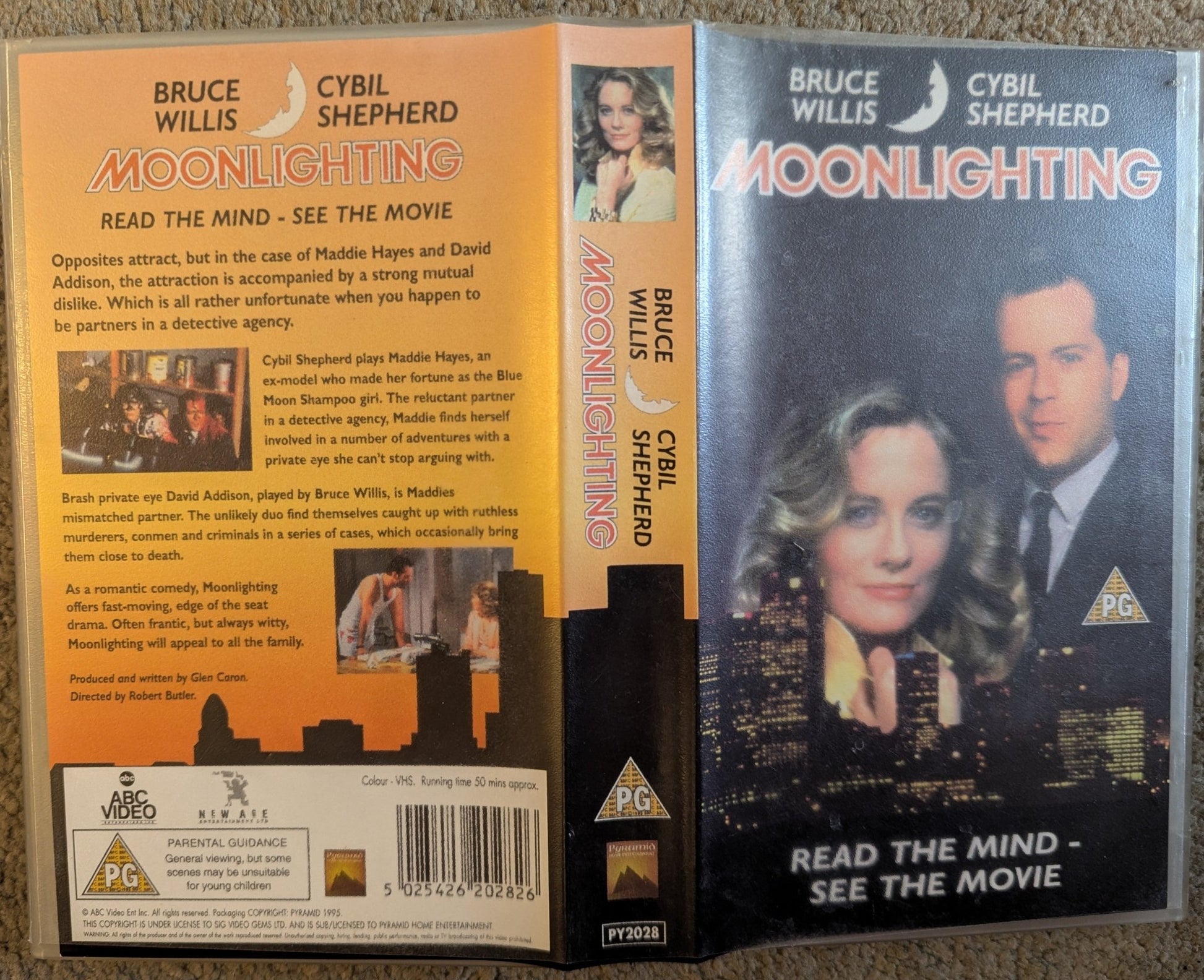 Moonlighting - Read The Mind / See The Movie VHS Video - Flippin Retro Video Shop