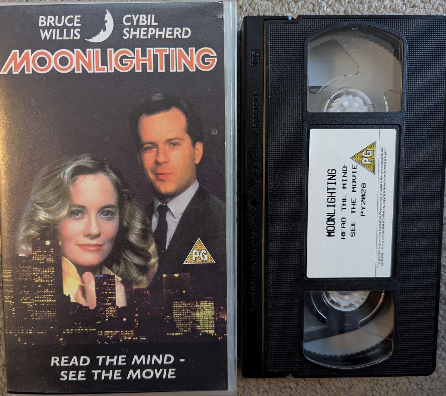 Moonlighting - Read The Mind / See The Movie VHS Video - Flippin Retro Video Shop