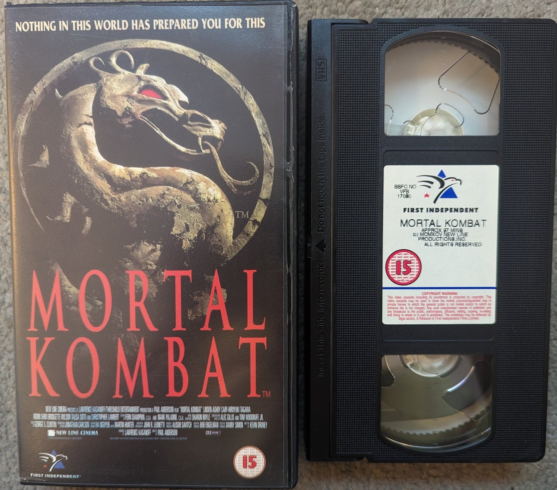 Mortal Kombat (1995) VHS Video - Flippin Retro Video Shop