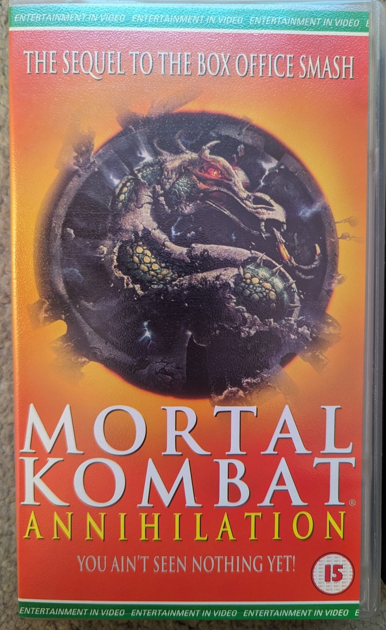 Mortal Kombat Annihilation (1997) VHS Video - Flippin Retro Video Shop