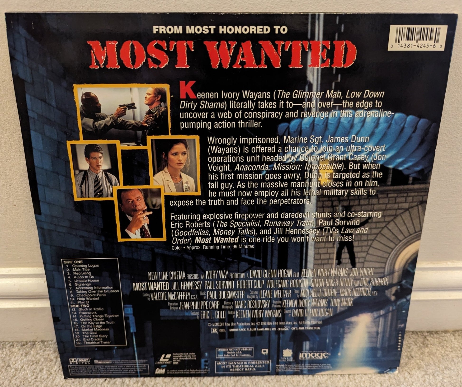 Most Wanted (1997) Laserdisc NTSC - Flippin Retro Video Shop