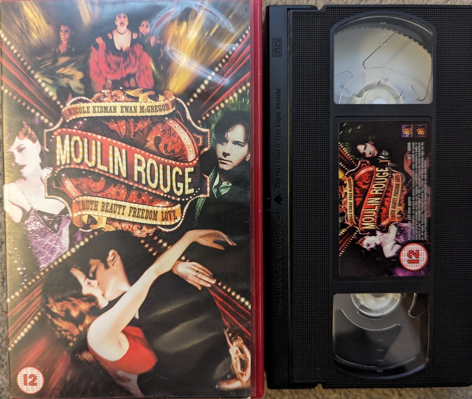 Moulin Rouge (2001) VHS Video (Red Case) - Flippin Retro Video Shop