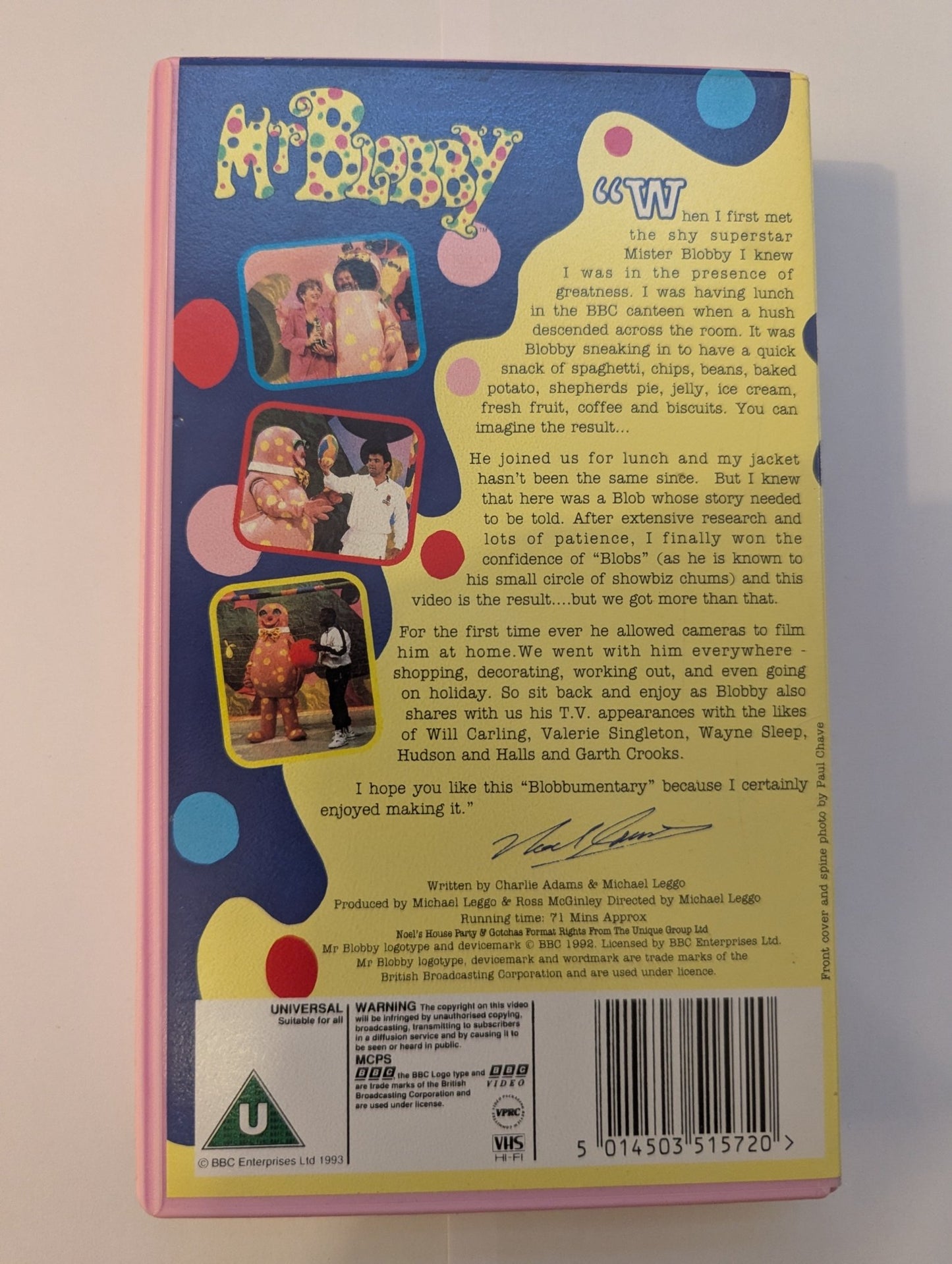 Mr Blobby VHS Video - Flippin Retro Video Shop