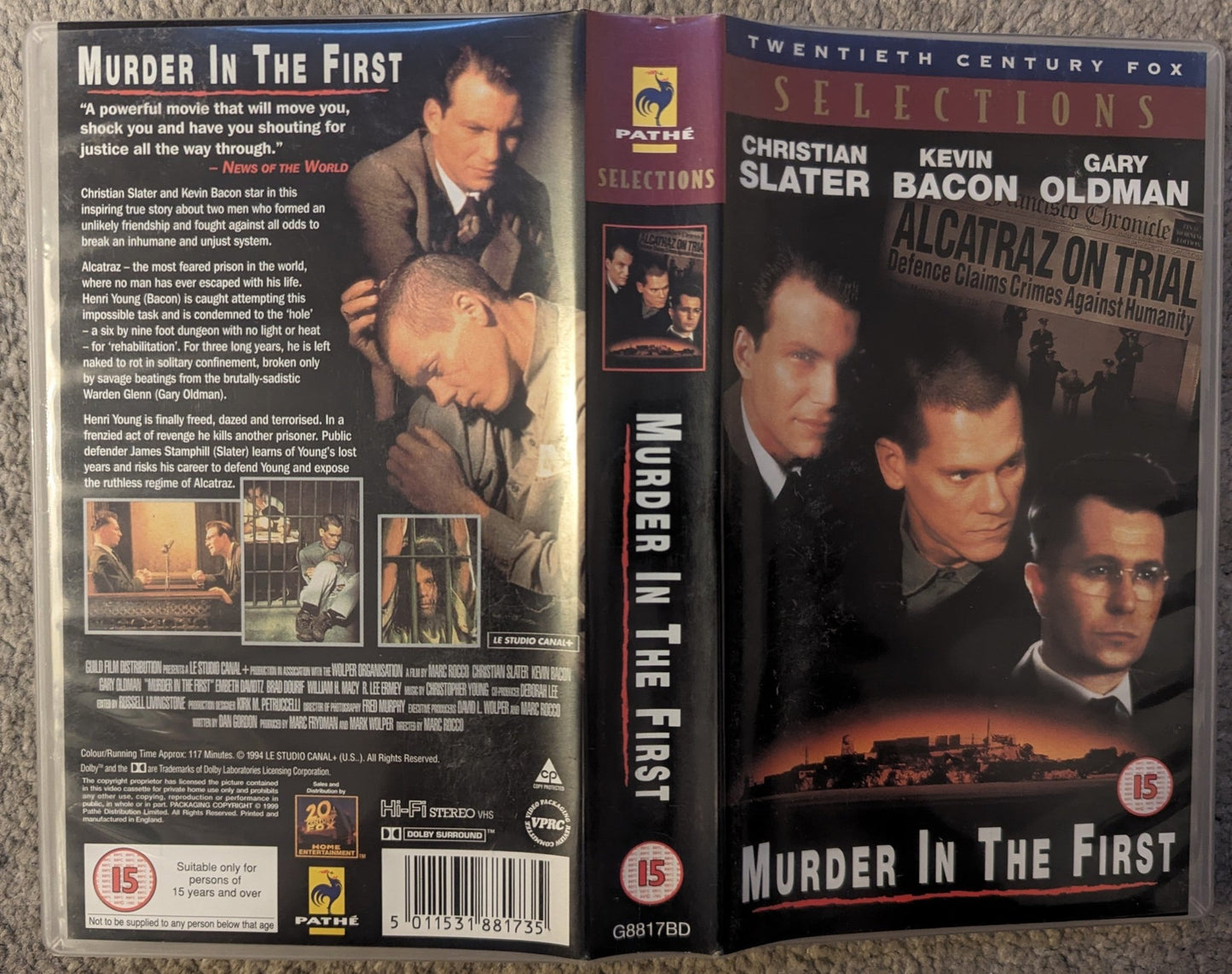 Murder In The First (1995) VHS Video *Sealed* - Flippin Retro Video Shop