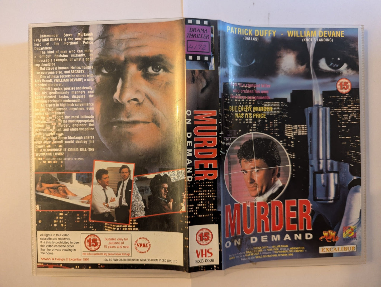 Murder On Demand VHS Video Ex Rental - Flippin Retro