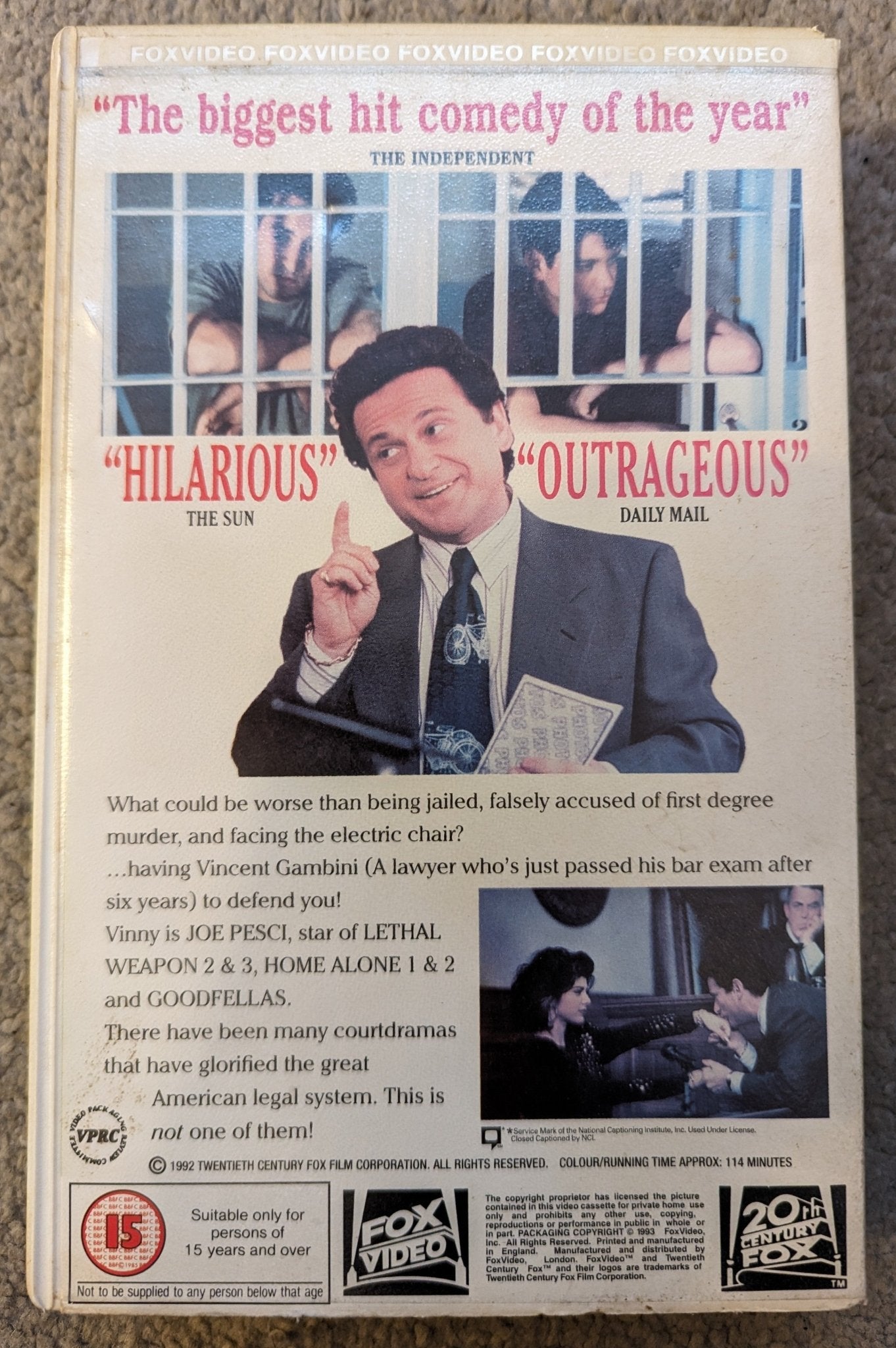 My Cousin Vinny (1992) VHS Video Ex Rental - Flippin Retro Video Shop