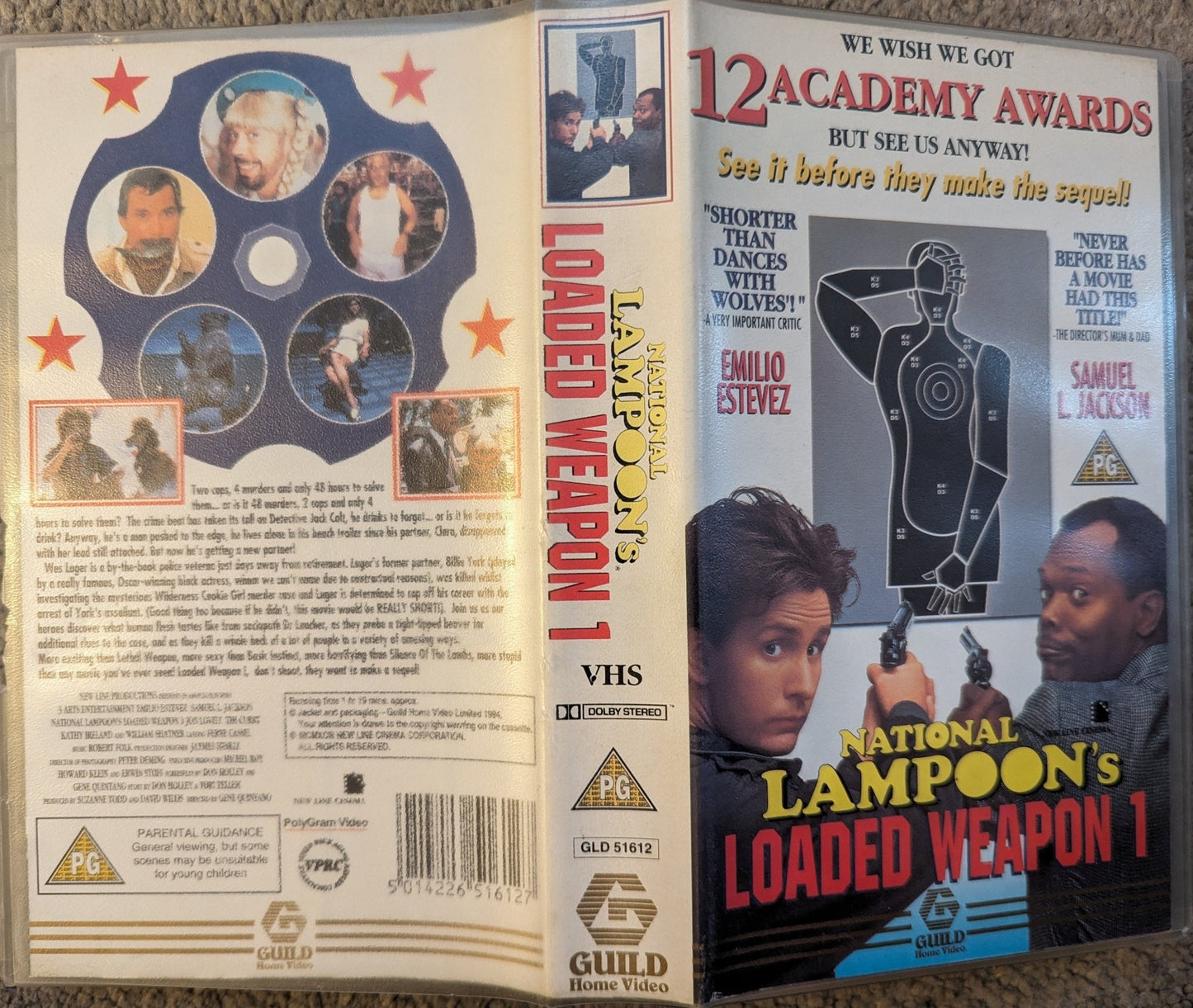 National Lampoon's Loaded Weapon (1993) VHS Video - Flippin Retro Video Shop