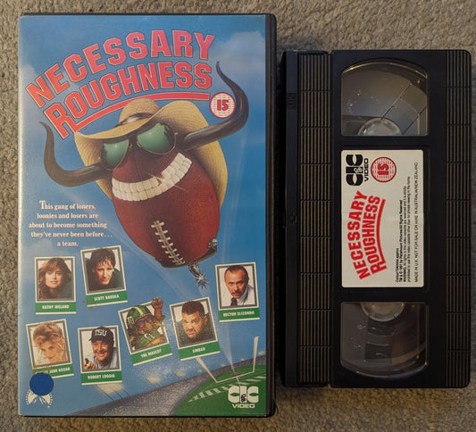 Necessary Roughness (1991) VHS Video Ex Rental - Flippin Retro Video Shop