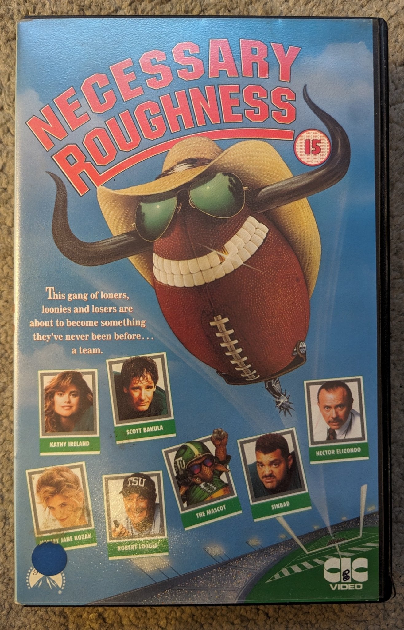 Necessary Roughness (1991) VHS Video Ex Rental - Flippin Retro Video Shop