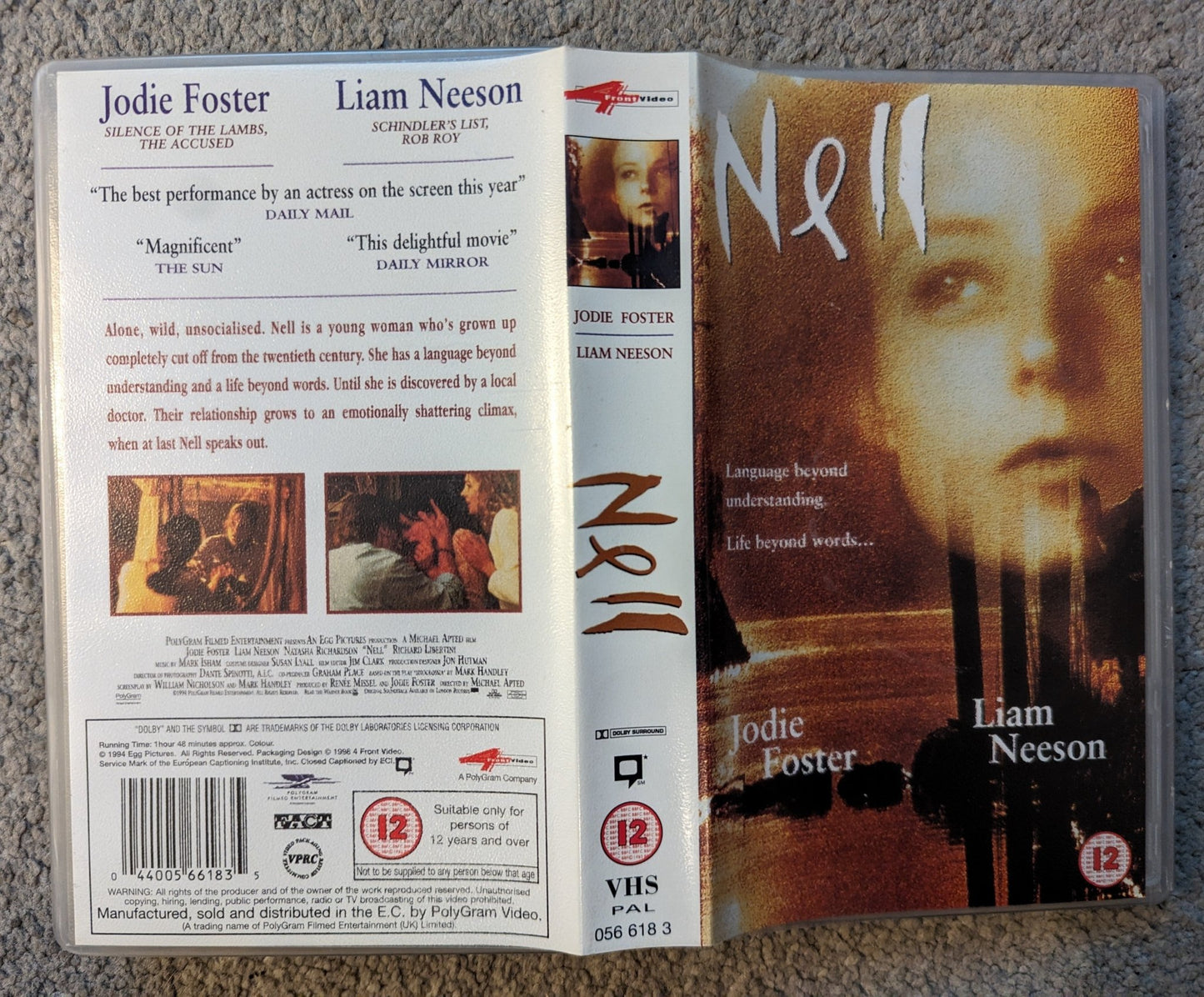 Nell (1994) VHS Video - Flippin Retro Video Shop