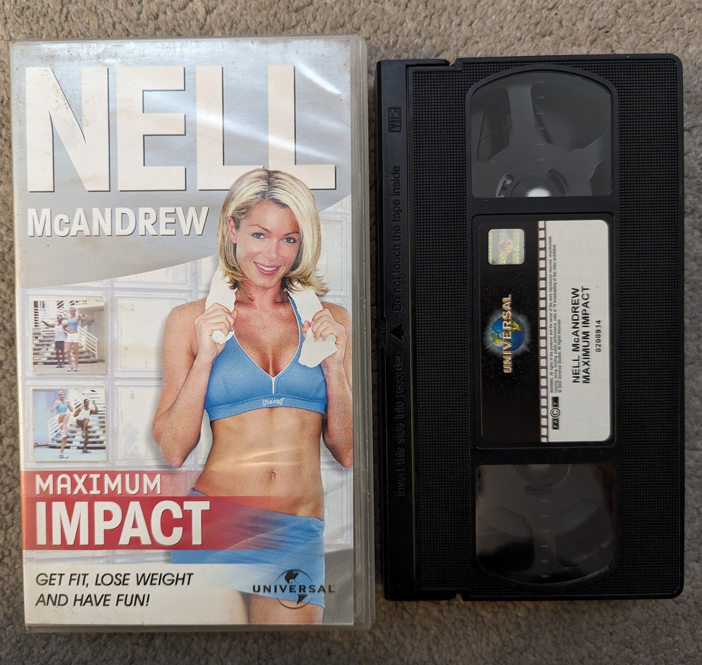 Nell McAndrew Maximum Impact (2003) VHS Video - Flippin Retro Video Shop