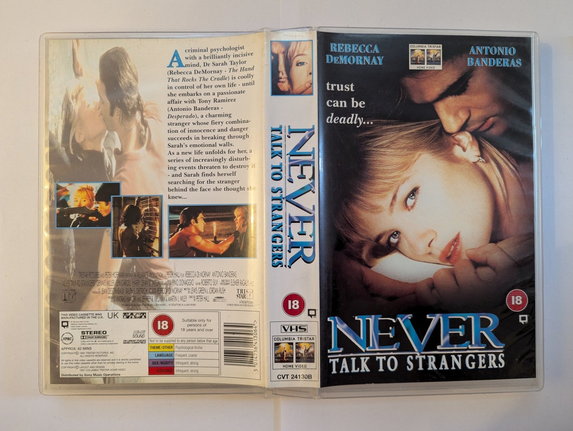 Never Talk To Strangers (1995) VHS Video Ex Rental - Flippin Retro Video Shop