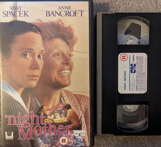 Night Mother (1986) VHS Video Ex Rental - Flippin Retro Video Shop