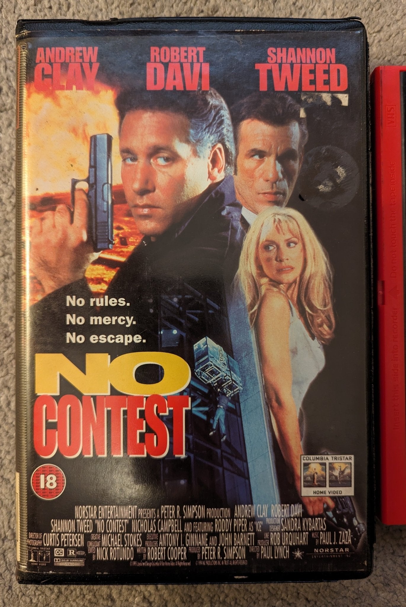 No Contest (1995) VHS Video Ex Rental - Flippin Retro Video Shop