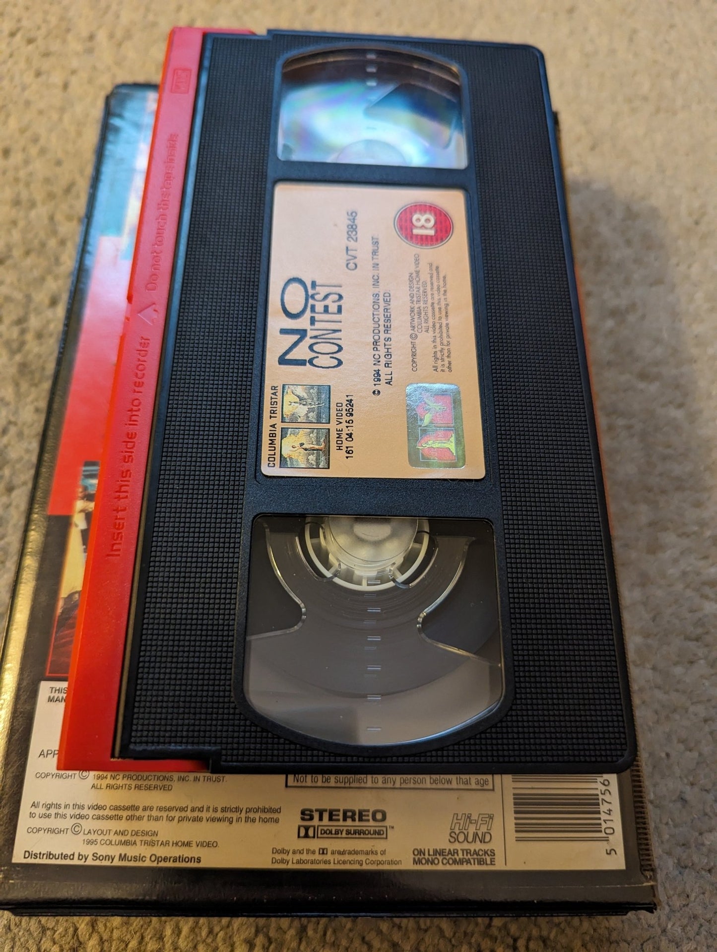 No Contest (1995) VHS Video Ex Rental - Flippin Retro Video Shop