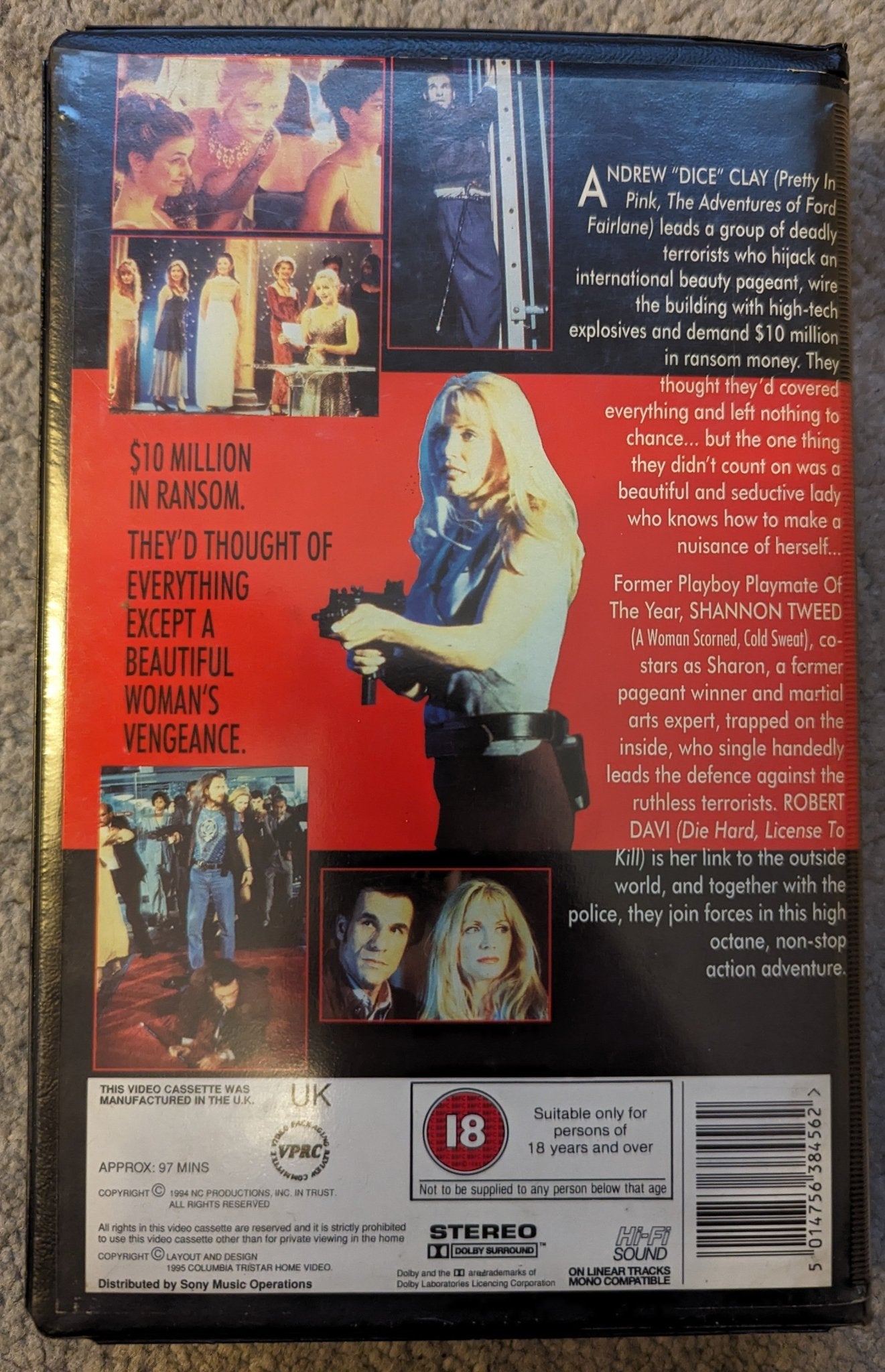 No Contest (1995) VHS Video Ex Rental - Flippin Retro Video Shop