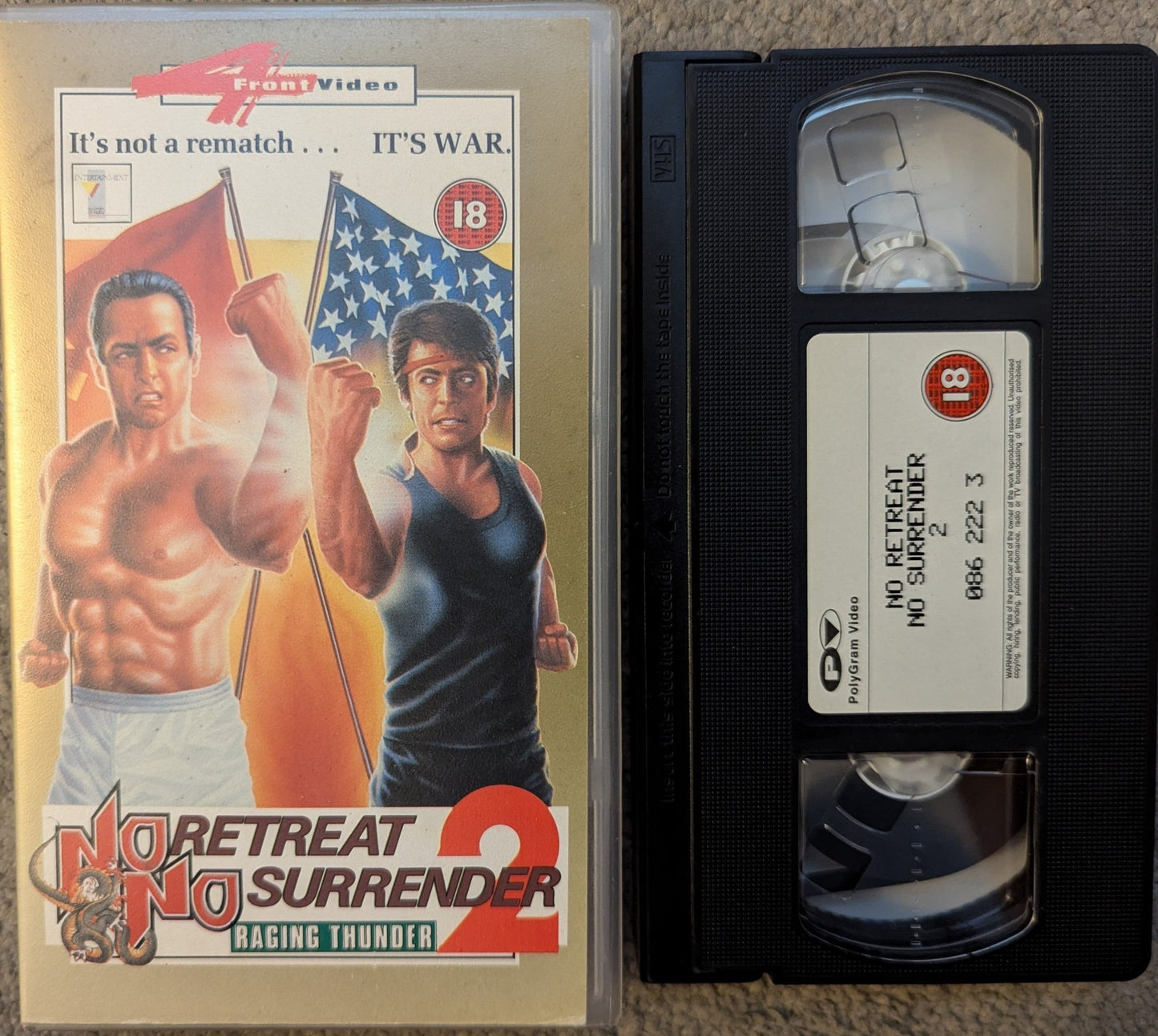 No Retreat No Surrender 2 (1987) VHS Video - Flippin Retro Video Shop