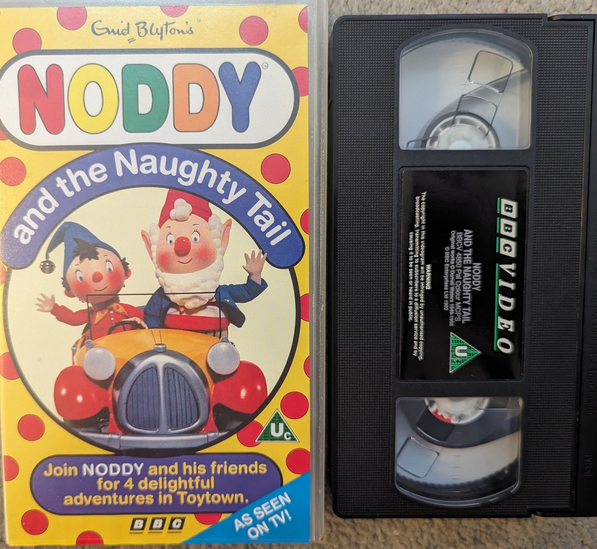 Noddy and the Naughty Tail VHS Video - Flippin Retro Video Shop