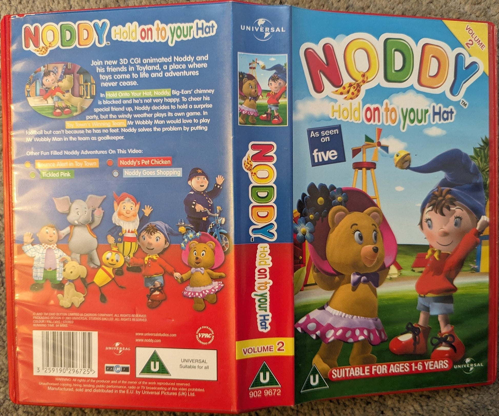 Noddy Hold On To Your Hat Vol 2 VHS Video - Flippin Retro Video Shop