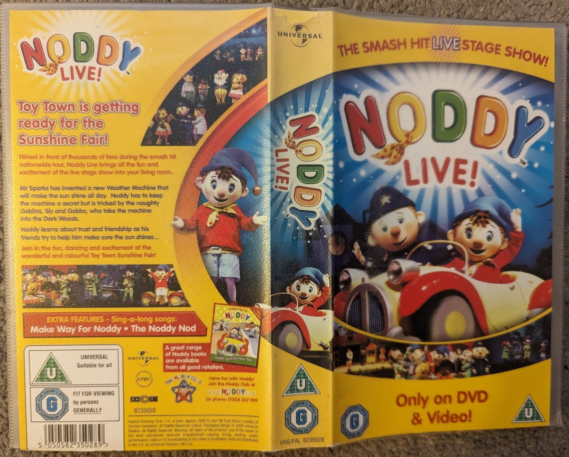 Noddy Live VHS Video - Flippin Retro Video Shop