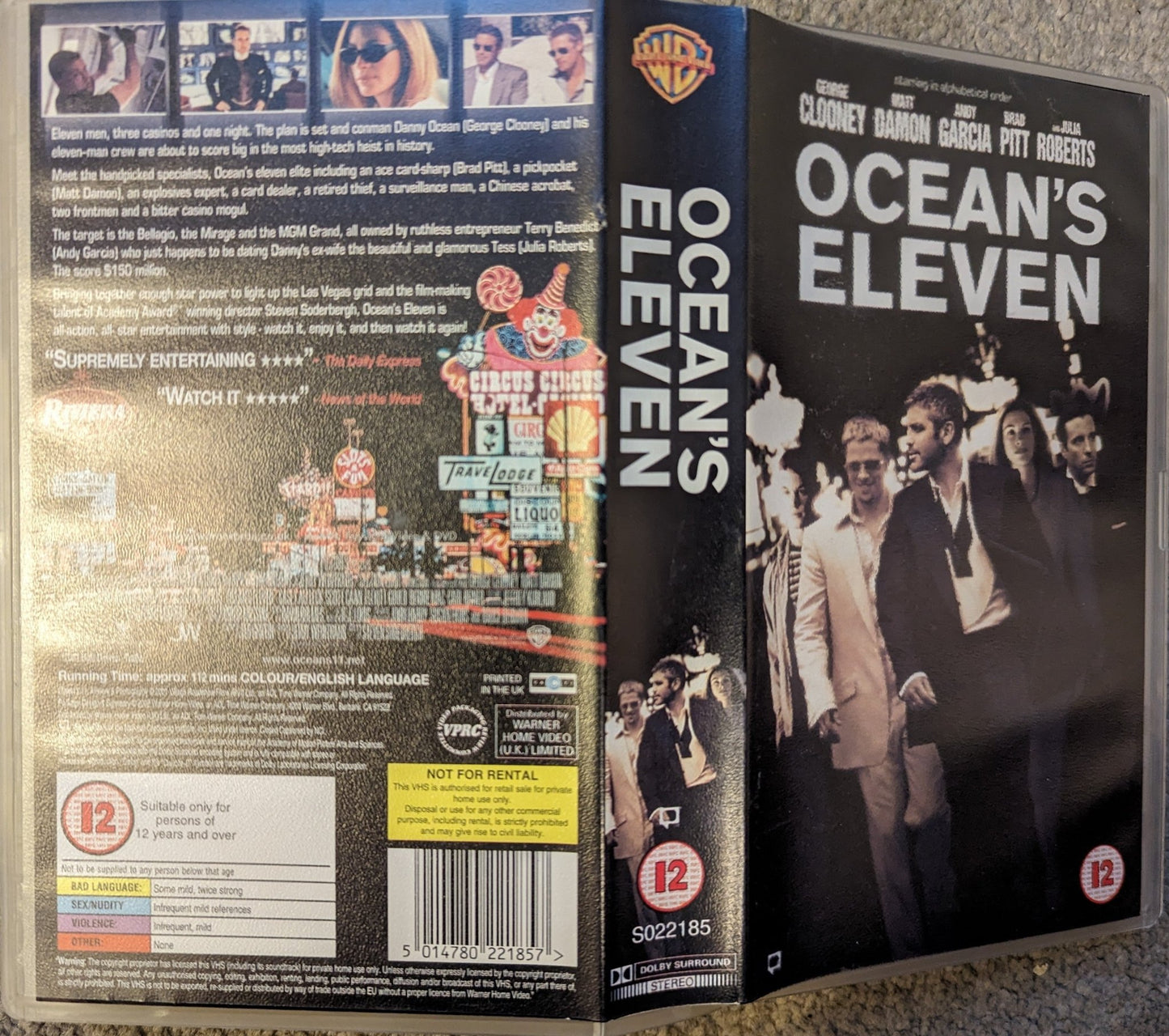 Oceans Eleven (2001) VHS Video *Sealed* - Flippin Retro Video Shop