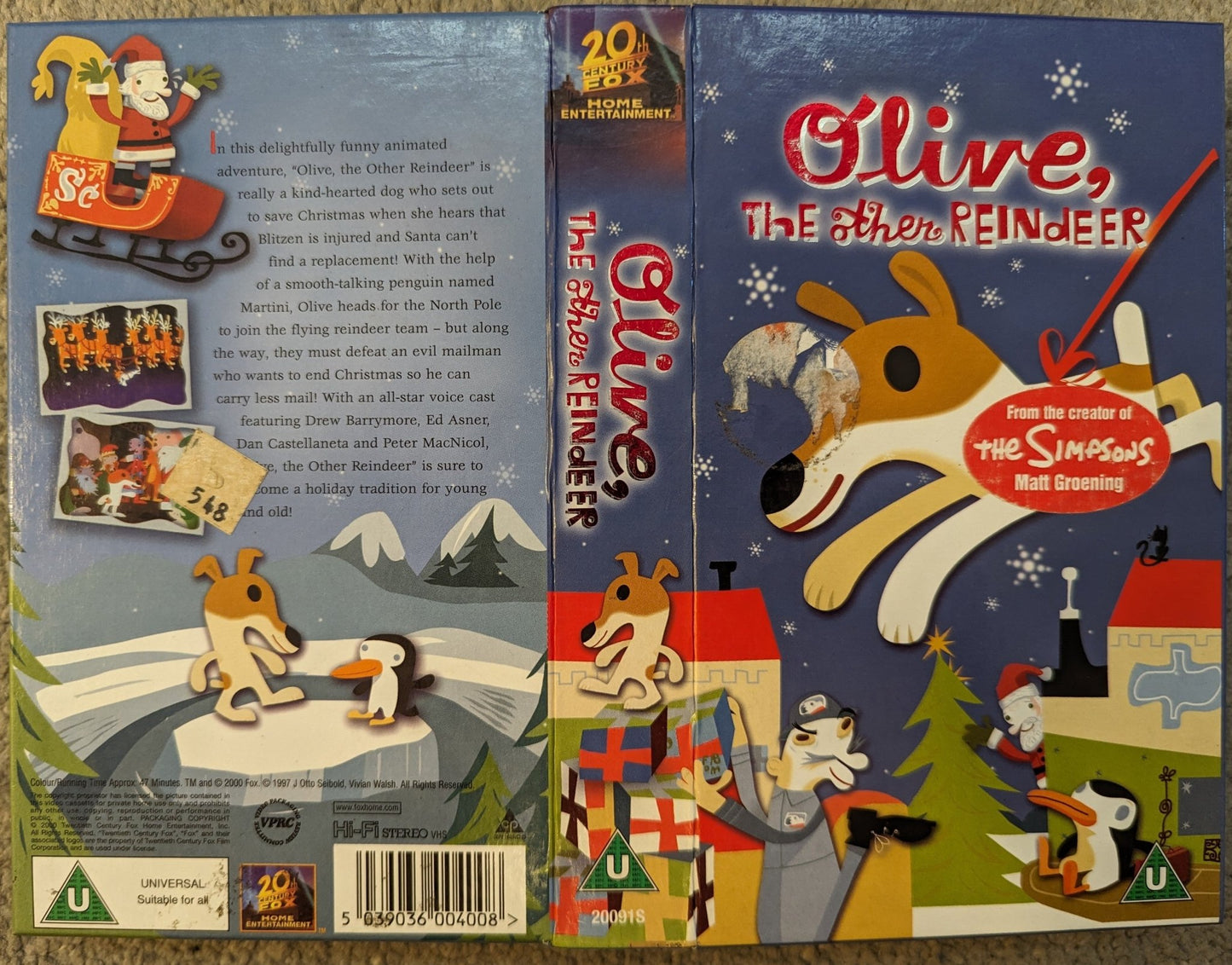 Olive The Other Reindeer VHS Video *Sealed* - Flippin Retro Video Shop