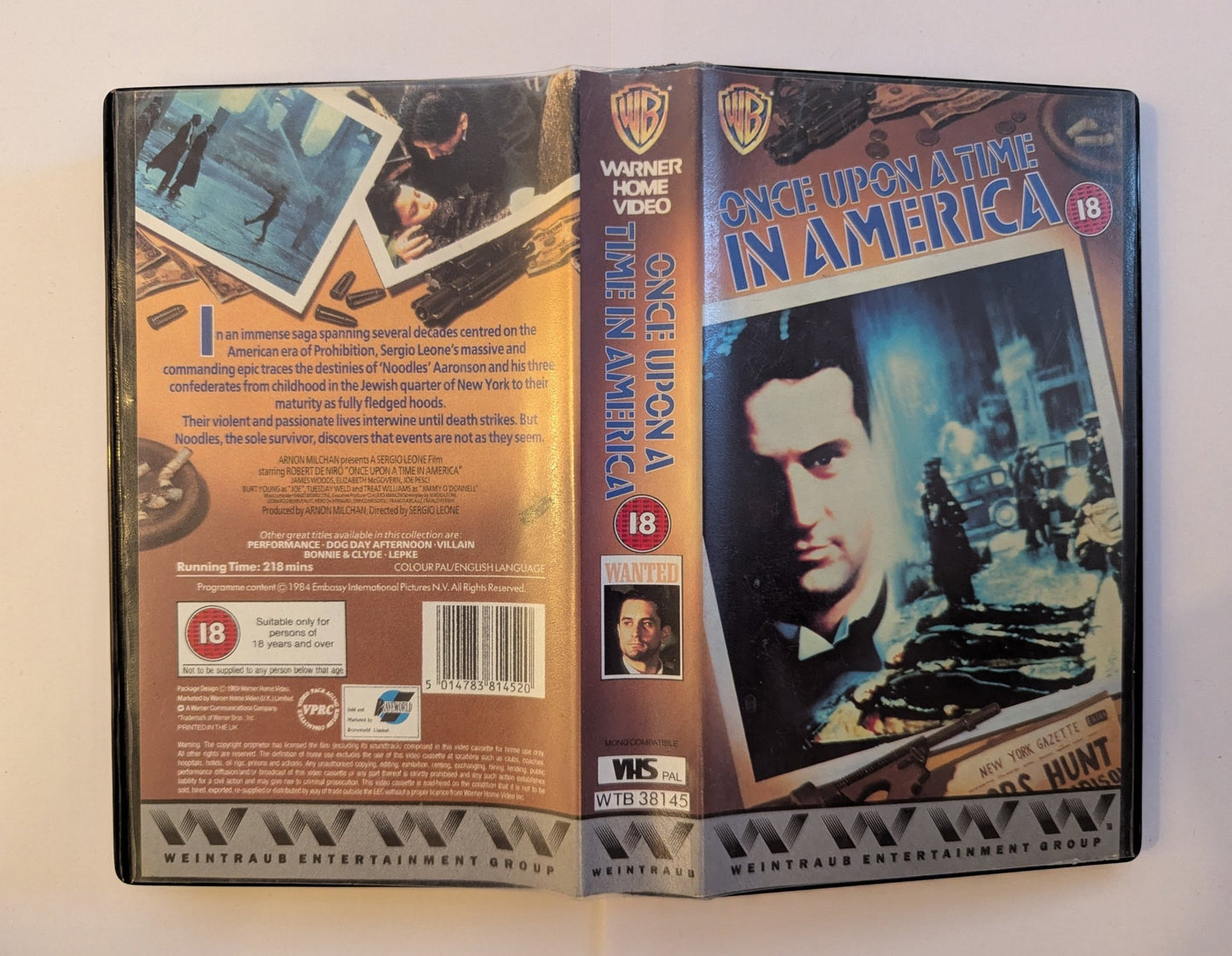 Once Upon A Time In America (1984) VHS Video - Flippin Retro Video Shop