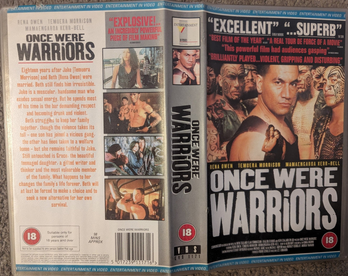 Once Were Warriors (1994) VHS Video - Flippin Retro Video Shop