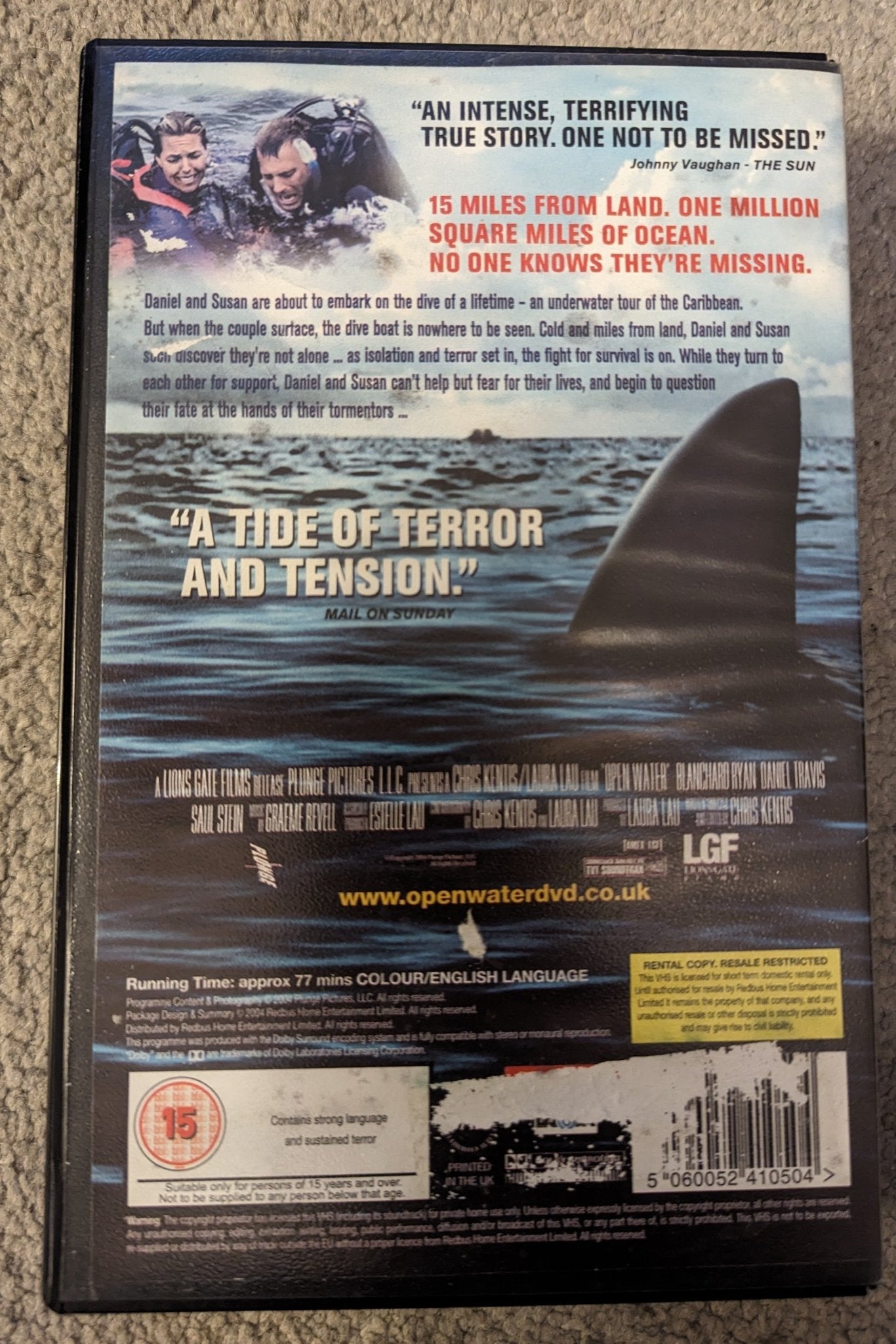 Open Water (2004) VHS Video Ex Rental - Flippin Retro Video Shop