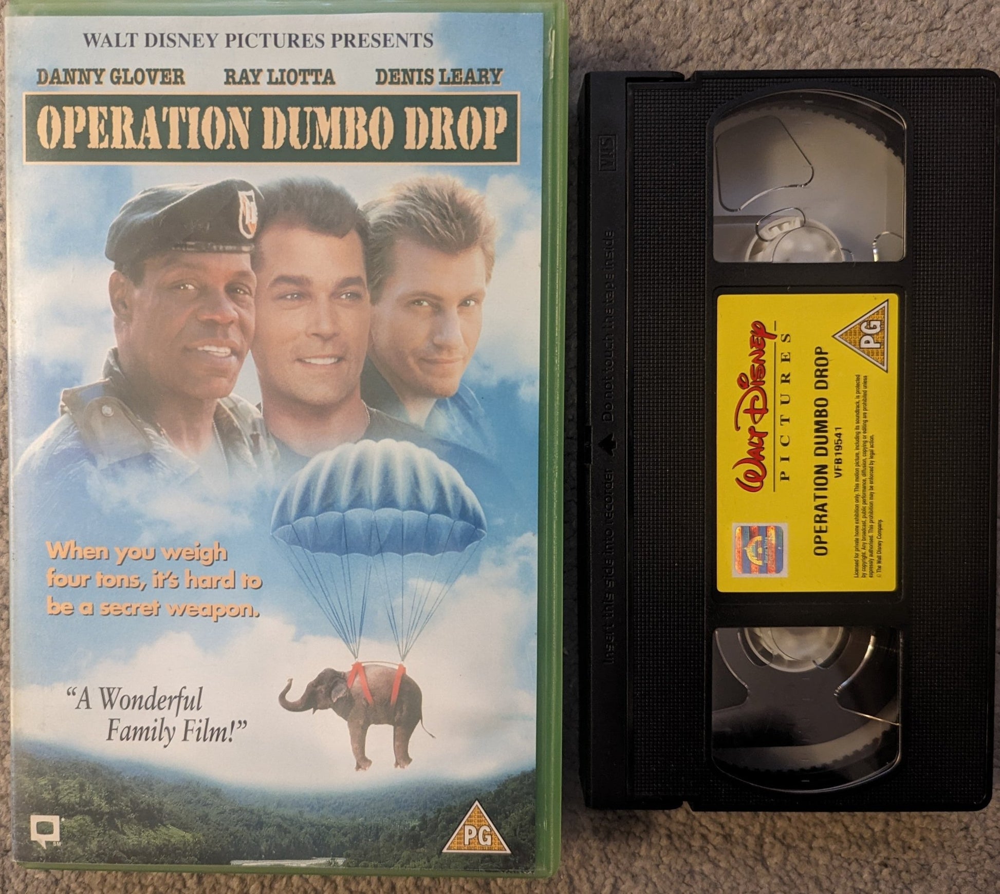 Operation Dumbo Drop (1995) VHS Video Ex Rental - Flippin Retro Video Shop