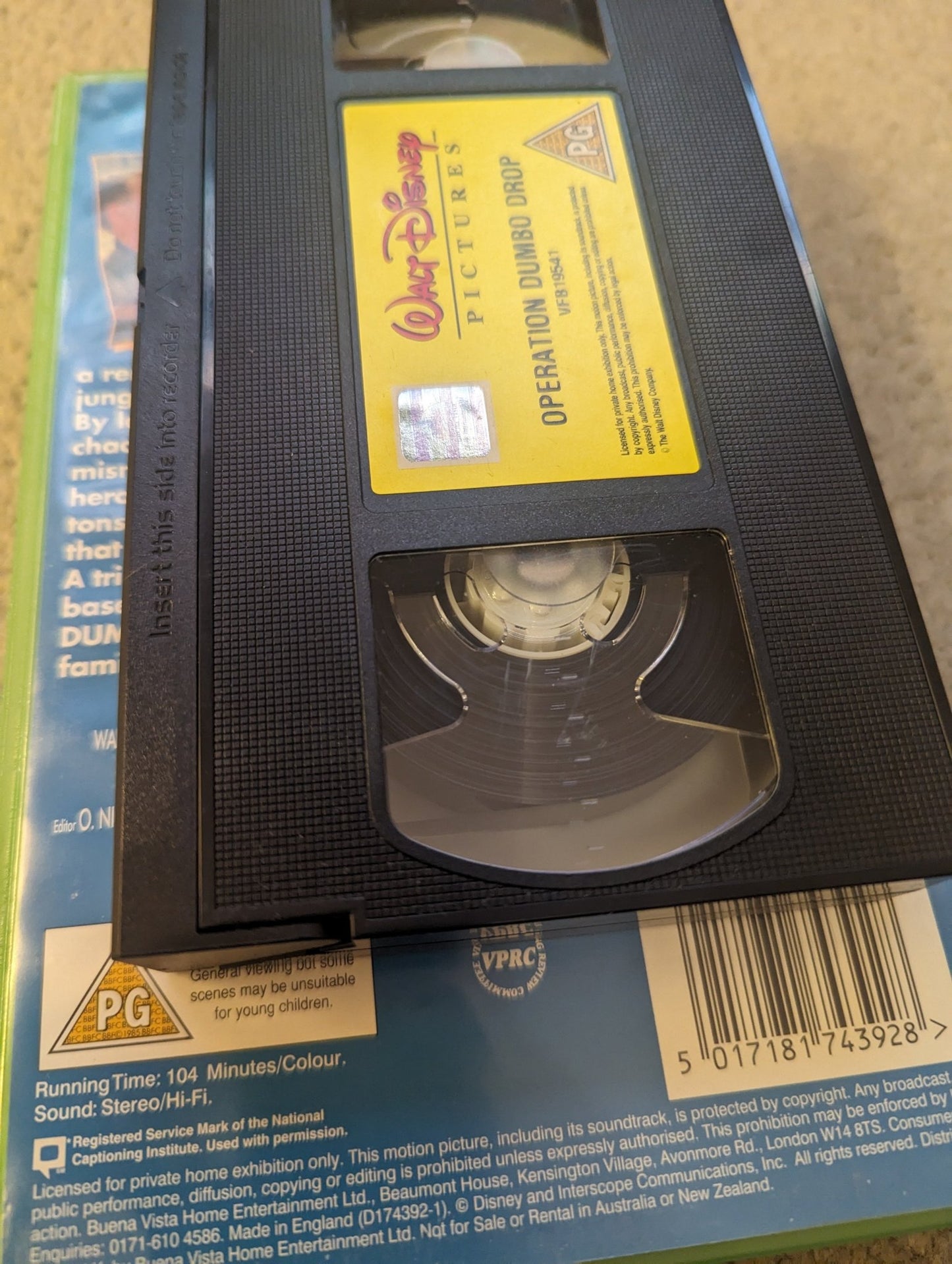 Operation Dumbo Drop (1995) VHS Video Ex Rental - Flippin Retro Video Shop