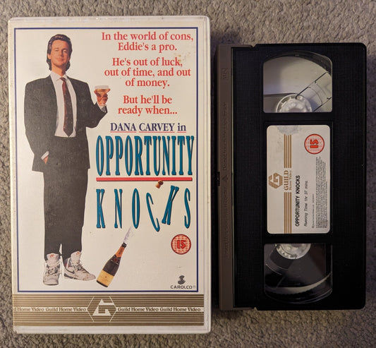 Opportunity Knocks VHS Ex Rental (1990) - Flippin Retro Video Shop