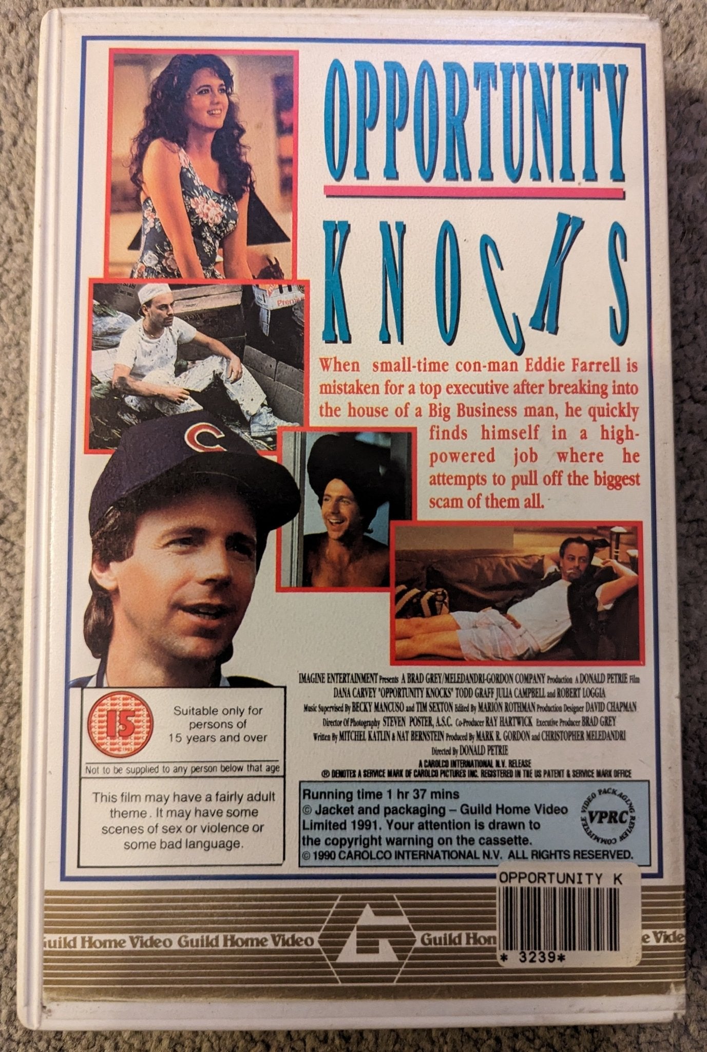 Opportunity Knocks VHS Ex Rental (1990) - Flippin Retro Video Shop