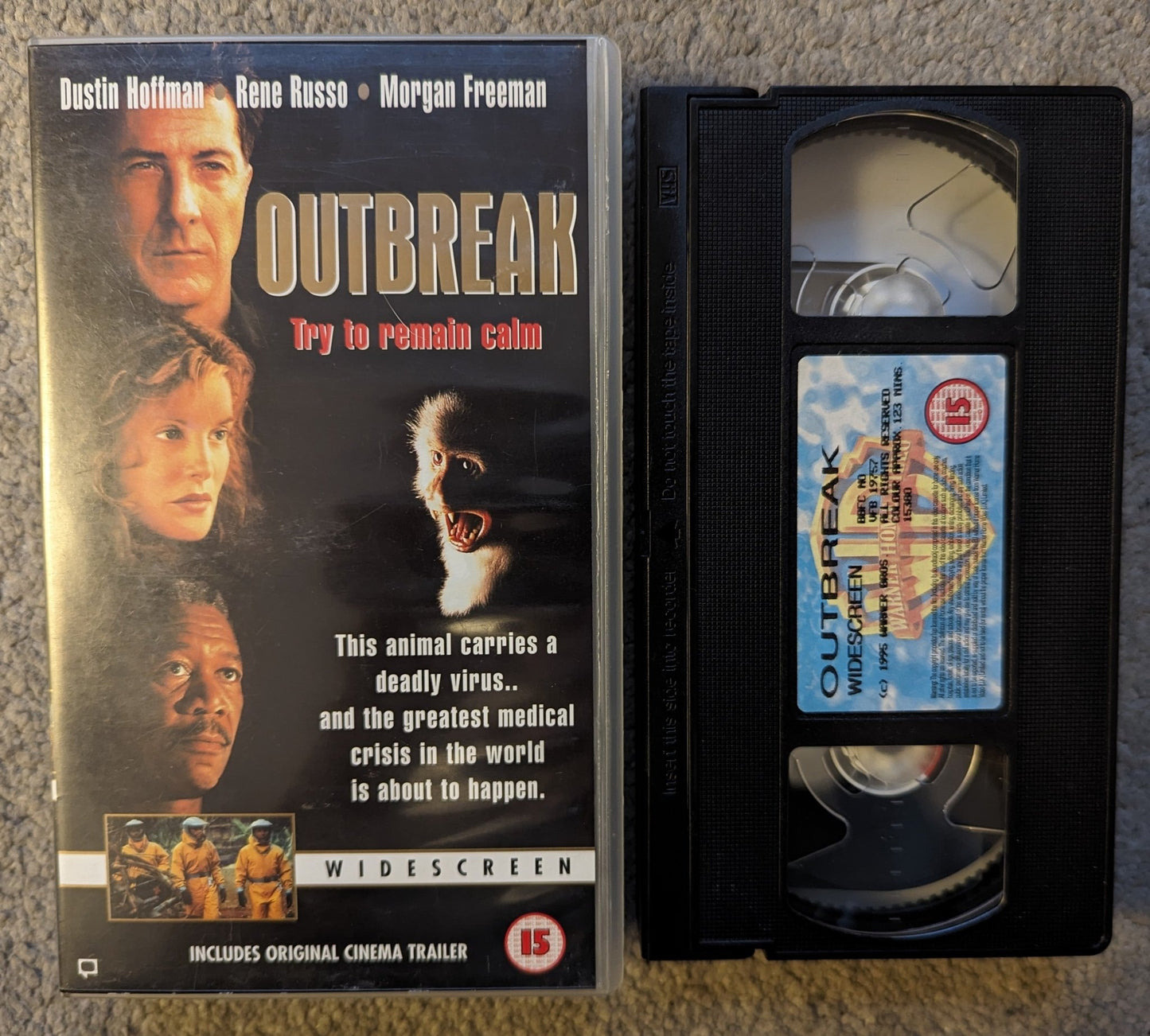 Outbreak (1995) VHS Video wide - screen - Flippin Retro Video Shop