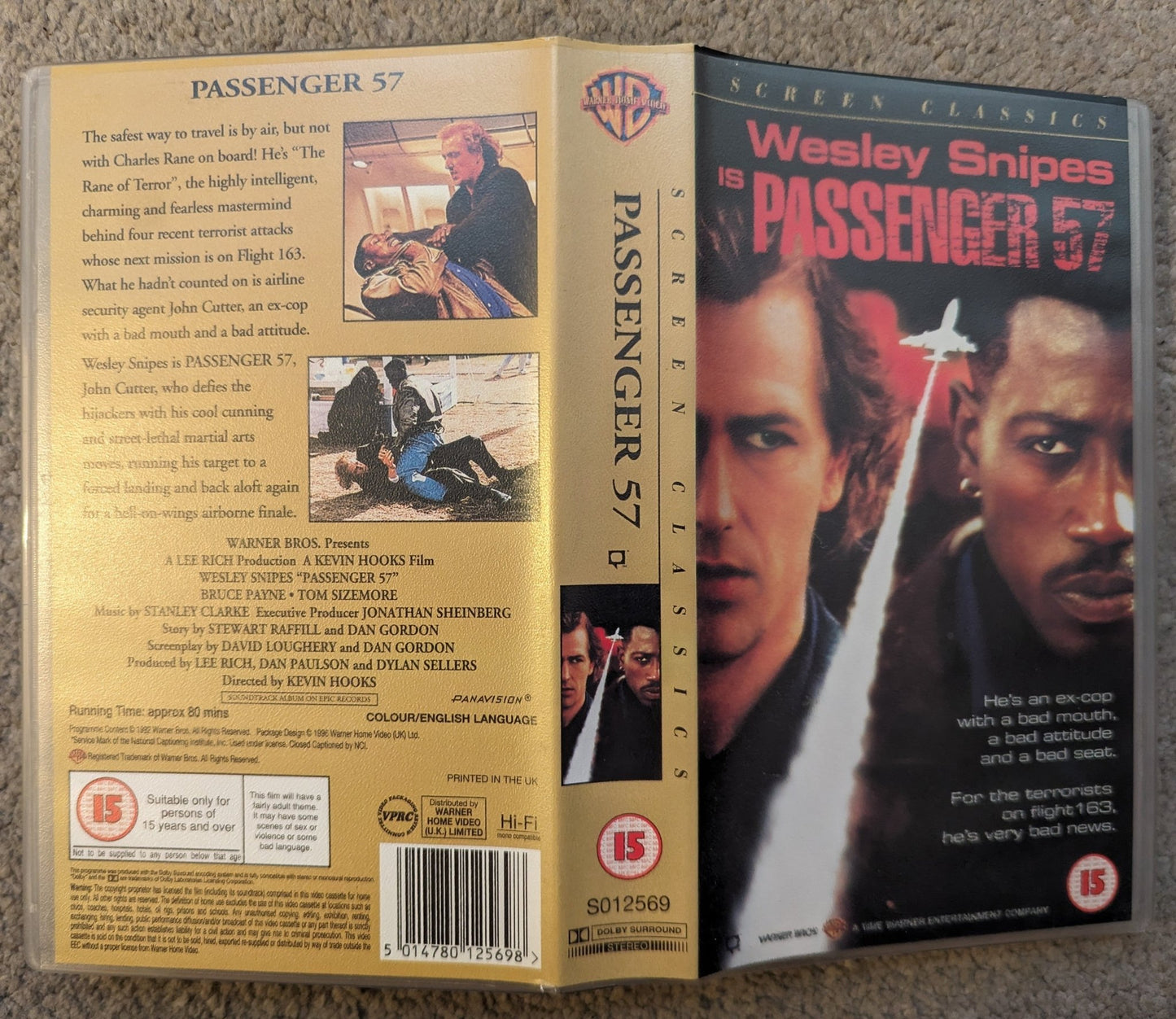 Passenger 57 (1992) VHS Video Screen classics - Flippin Retro Video Shop