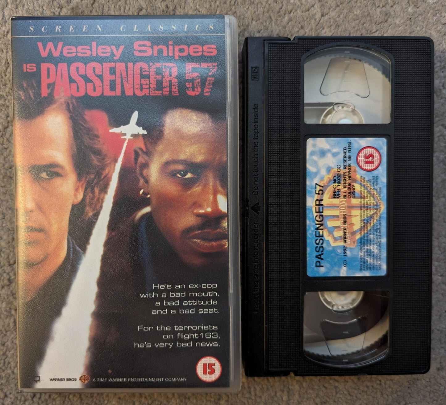 Passenger 57 (1992) VHS Video Screen classics - Flippin Retro Video Shop