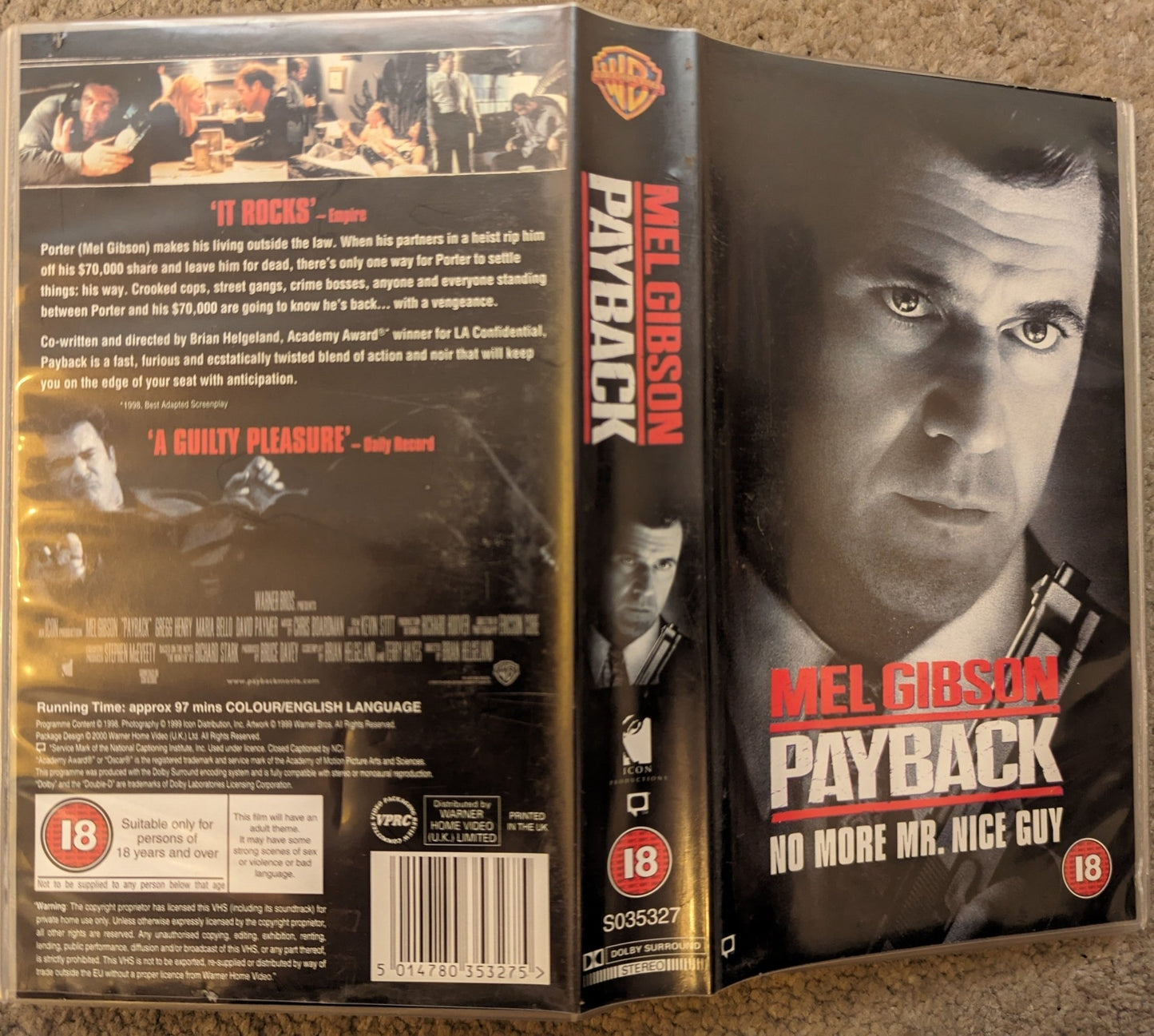 Payback (1999) VHS Video *Sealed* - Flippin Retro Video Shop